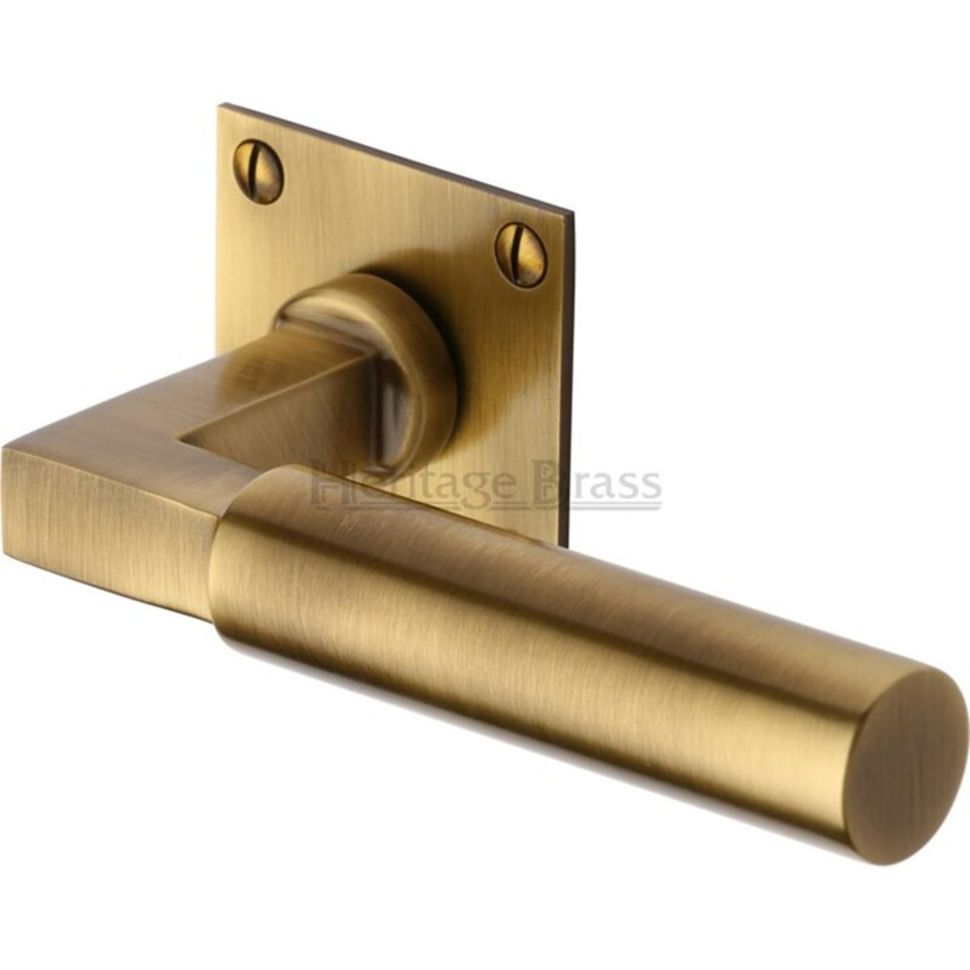 Heritage Brass Bauhaus Square Rose Door Handle - R