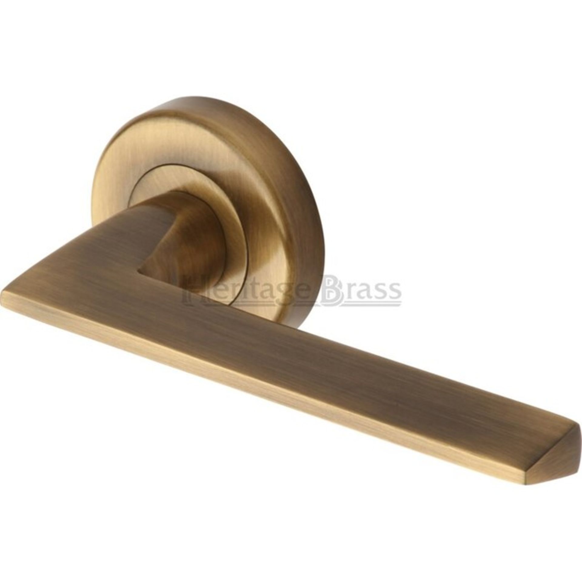 Heritage Brass Pyramid Lever on Rose Door Handle X