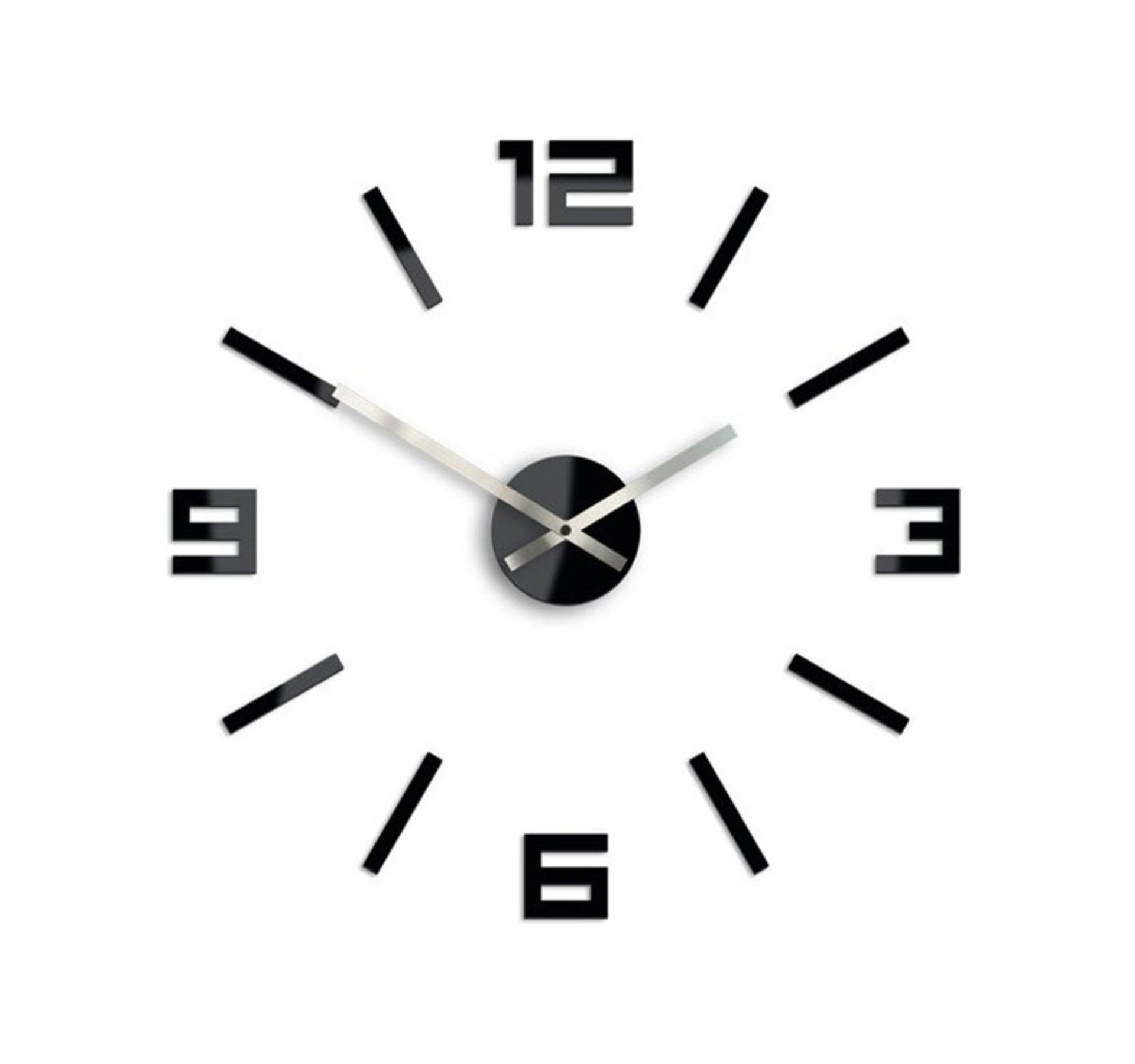 Symple Stuff,Arabic 50cm Wall Clock (GREY) RRP £48.99 (SYMS1463 - 17512/35) 2E