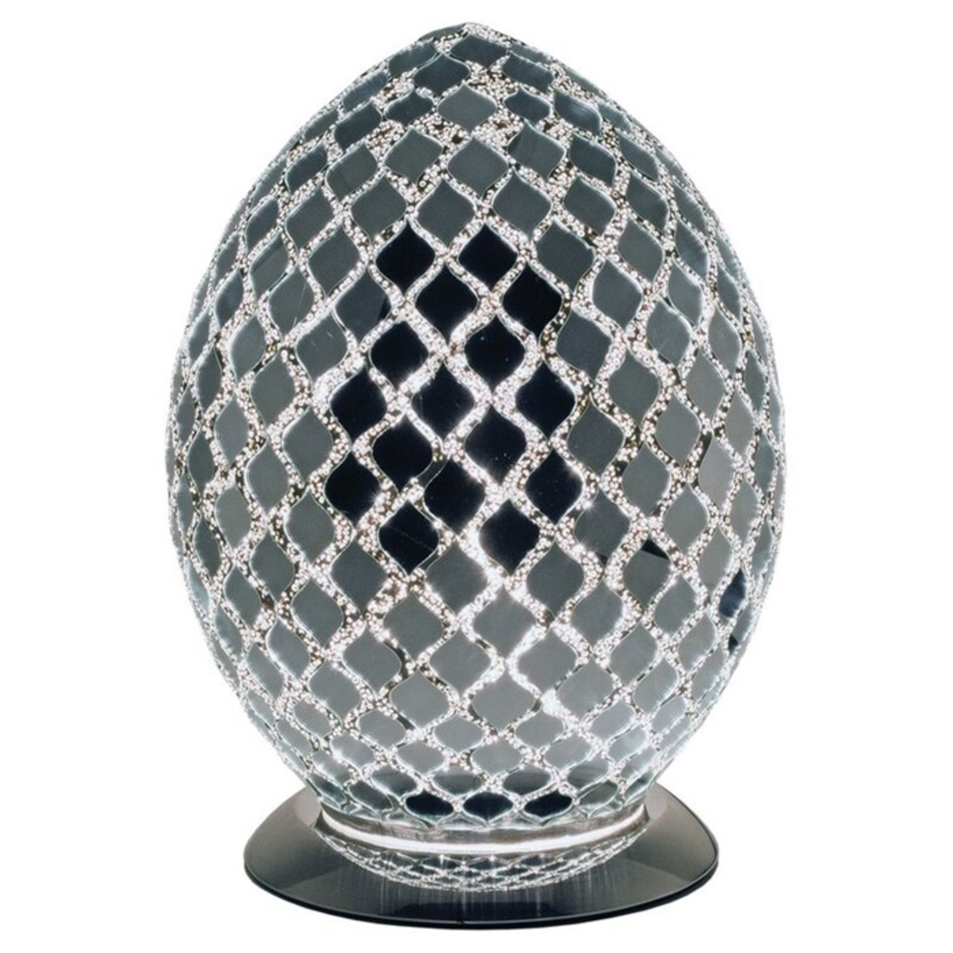 House Additions,Mosaic Glass Egg Novelty Lamp RRP £34.99 (HSU10191 - 17512/31) 2H