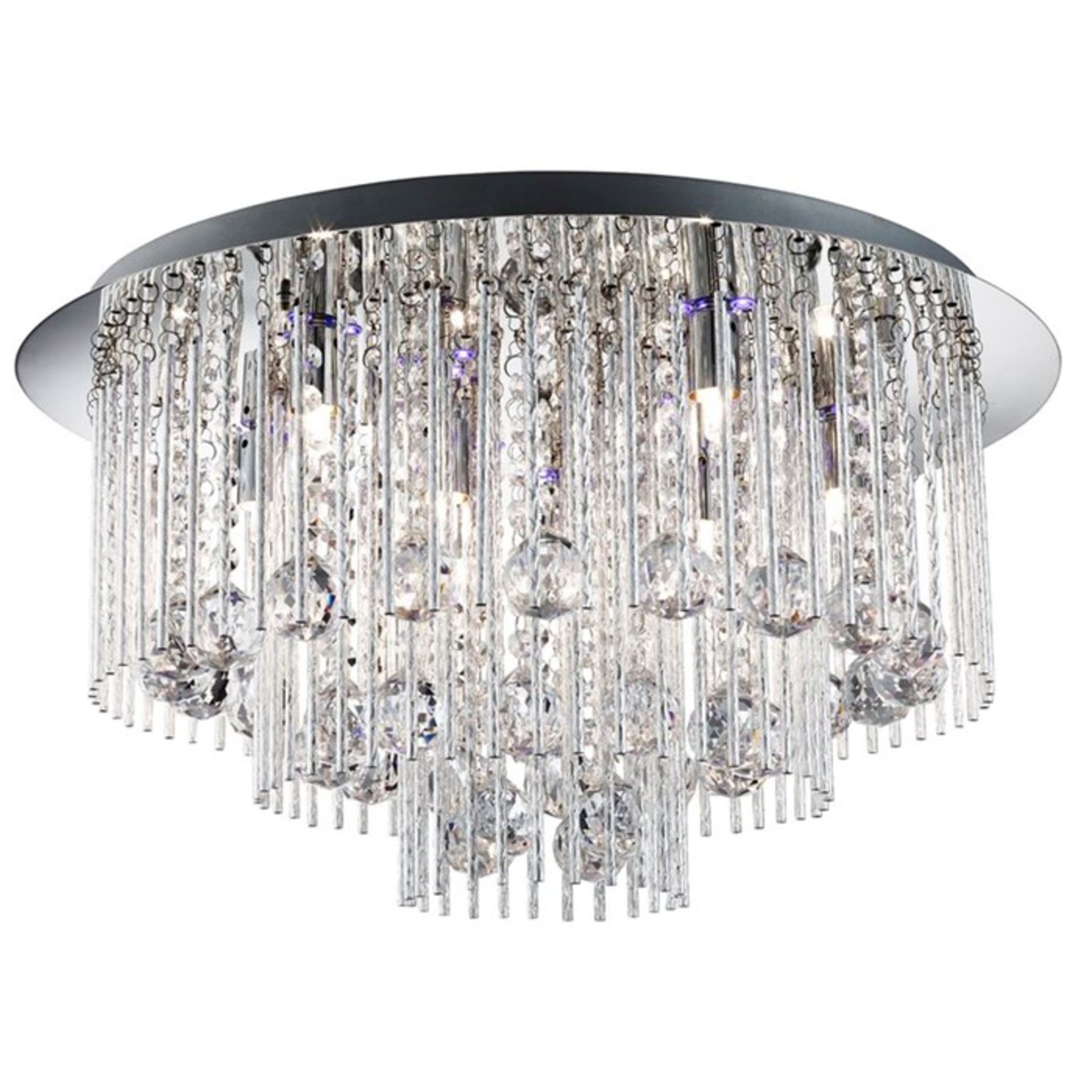 Willa Arlo Interiors,8-Light Flush Mount CHROME - RRP £159.99 (SRL4798 - 15767/25) 6C