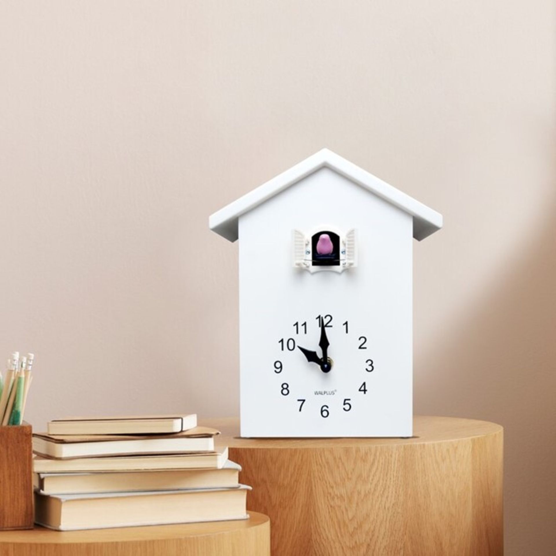 Isabelline, Isabelline Cuckoo Tabletop Clock (WHITE) - RRP £33.82 (XDNL1193 - 17601/28) 3I
