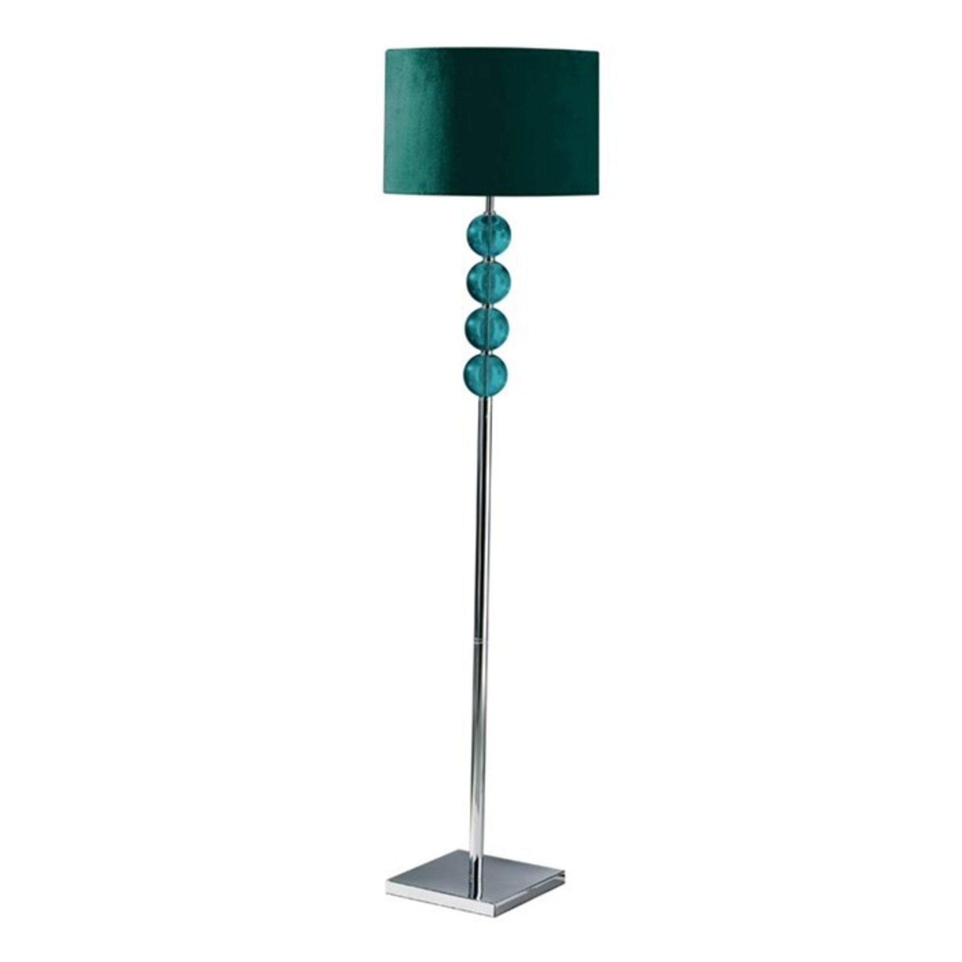 Wade Logan, Andres 155cm Floor Lamp (TEAL) RRP £111.99 (WLOG1405 - 14062/10) 3F