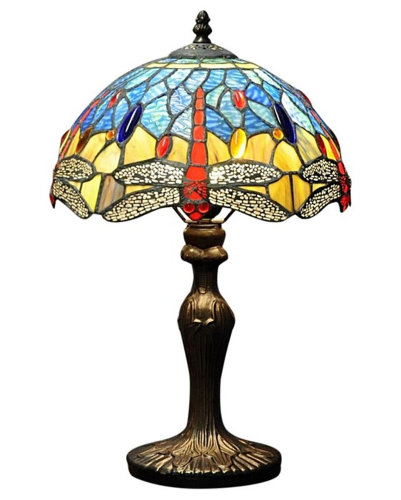 Rosalind Wheeler, Henager Tiffany Dragonfly 48cm Table Lamp RRP £131.99 (ALAS6050 - 14062/26) 3E