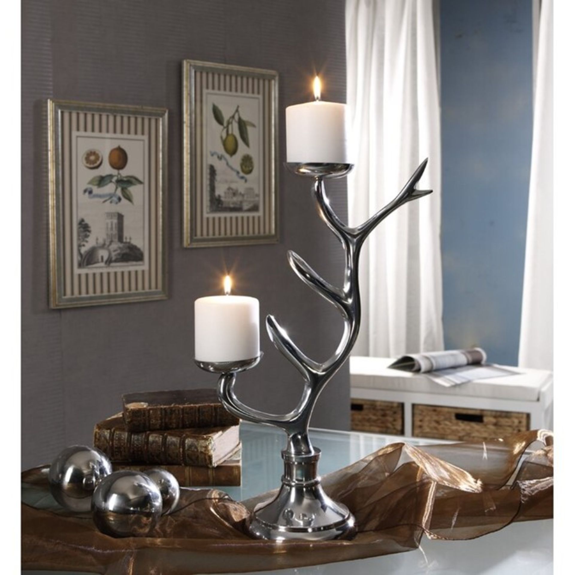 Marlow Home Co., Tree Table Candle Holder RRP £49.99 (ATRR1006 - 16648/24) 4C