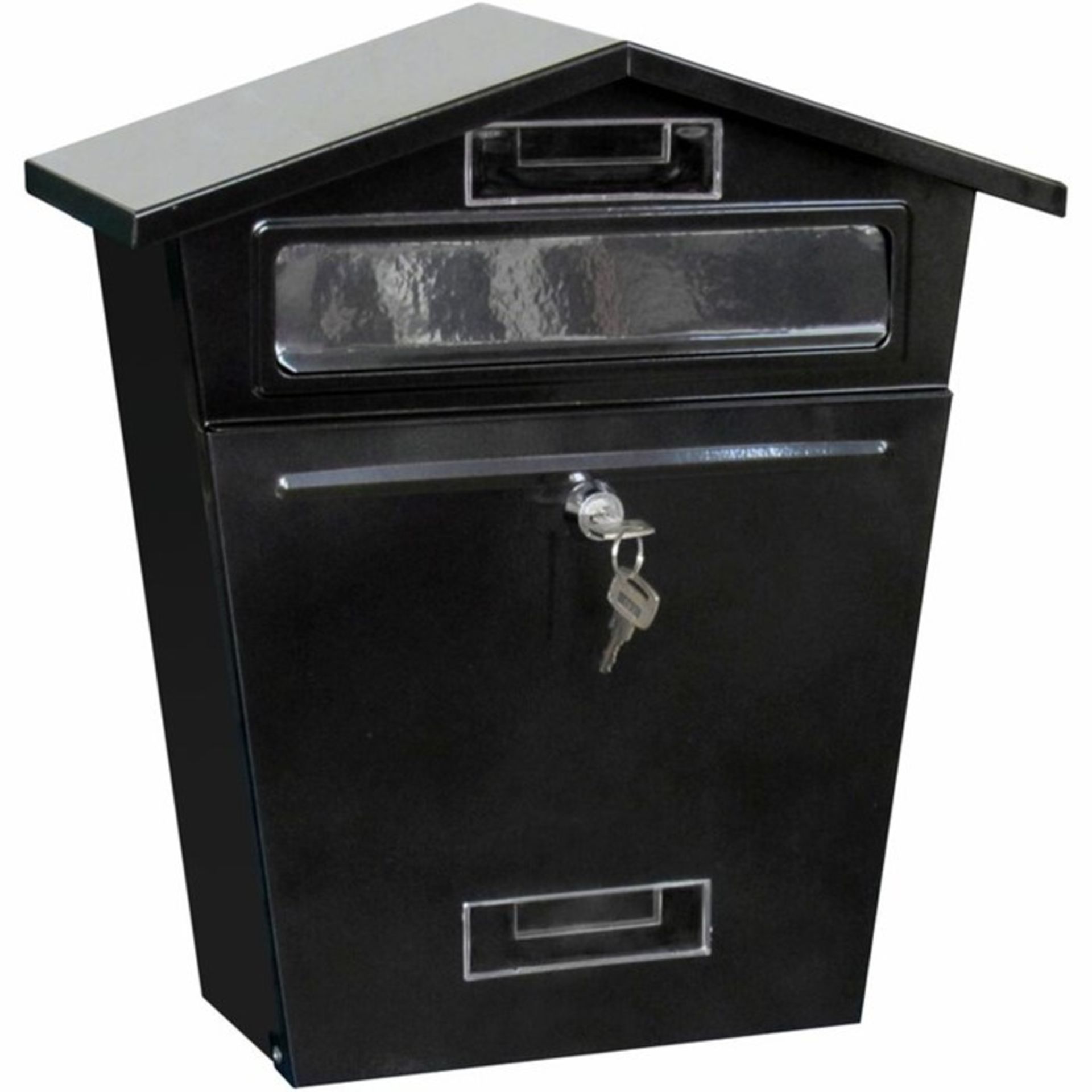 Wildon Home, Locking Wall Mounted Letter Box (BLACK) RRP £15.82 (WLDH1989 - 14062/9) 3F