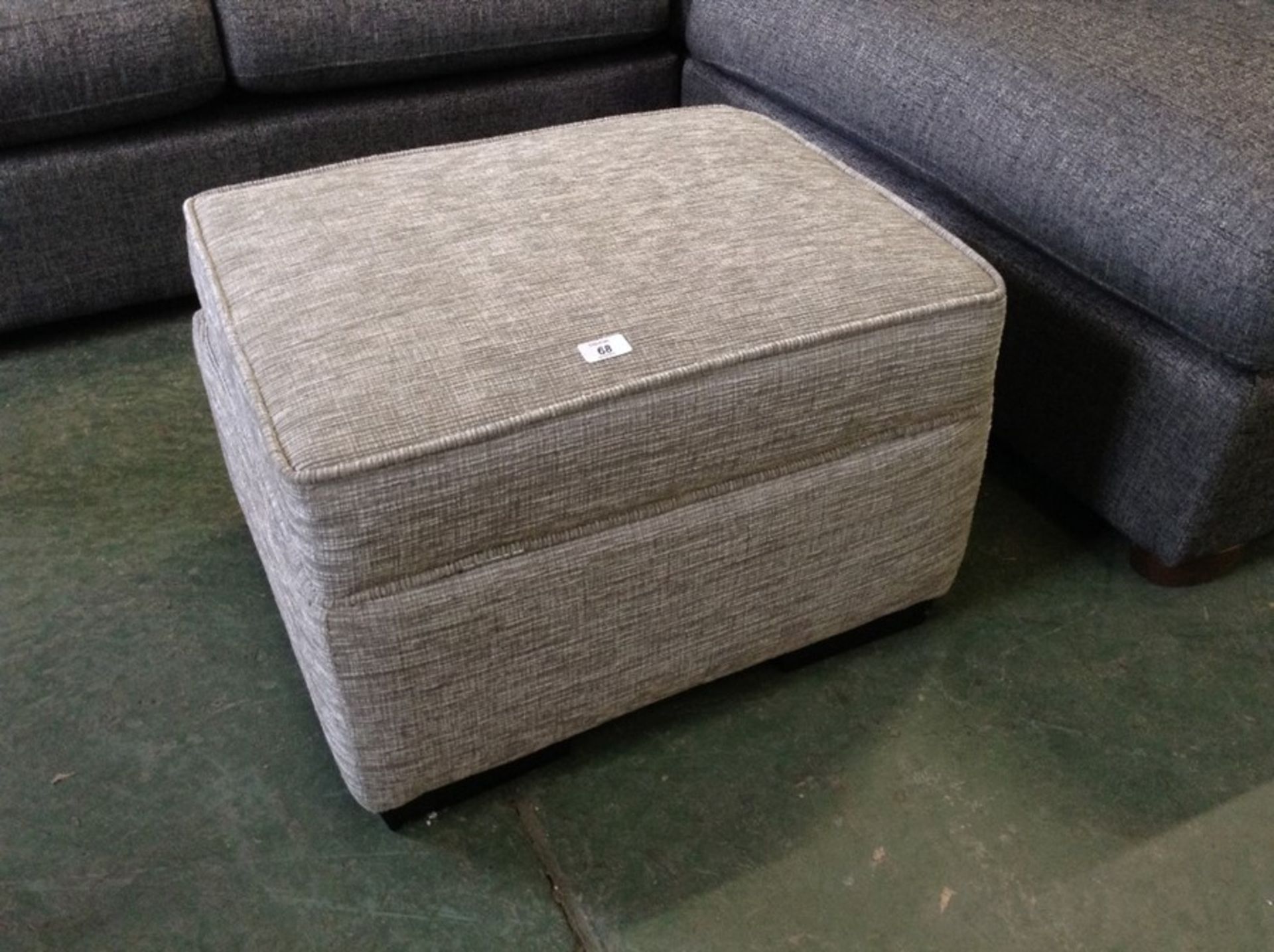 DUCK EGG BLUE STORAGE FOOTSTOOL