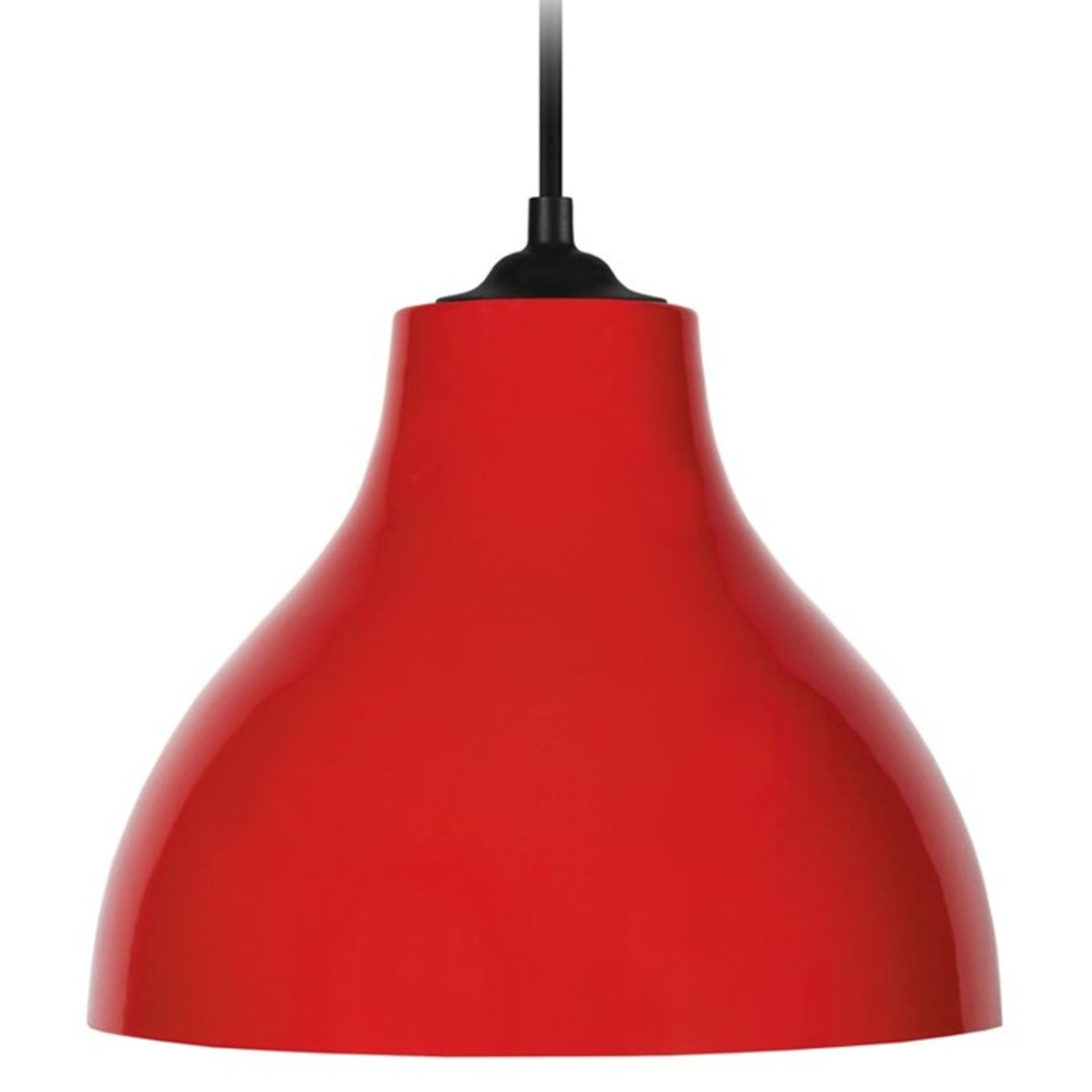 17 Stories, Reynolds 1-Light Bell Pendant (RED) - RRP £36.99 (BLEW2562 - 16693/32) 5C