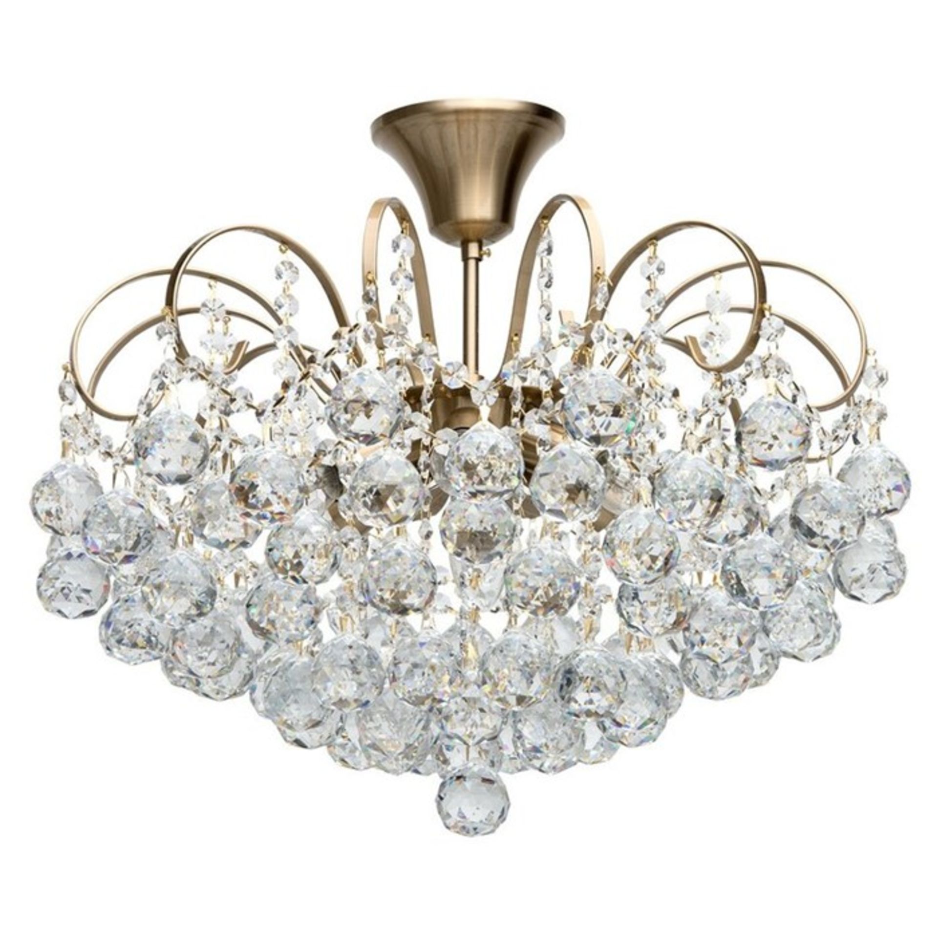 Willa Arlo Interiors, 6-Light Semi Flush Mount (GOLD) - RRP £149.99 (HBAS2685 - 16248/34) 6C