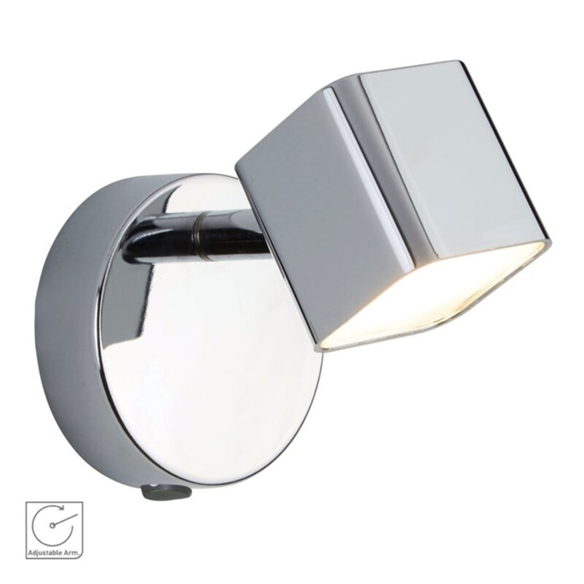 Metro Lane, Becerra 1-Light LED Wall Spotlight (CHROME) - RRP £20.99 (U000865892 - 16248/3) 5E