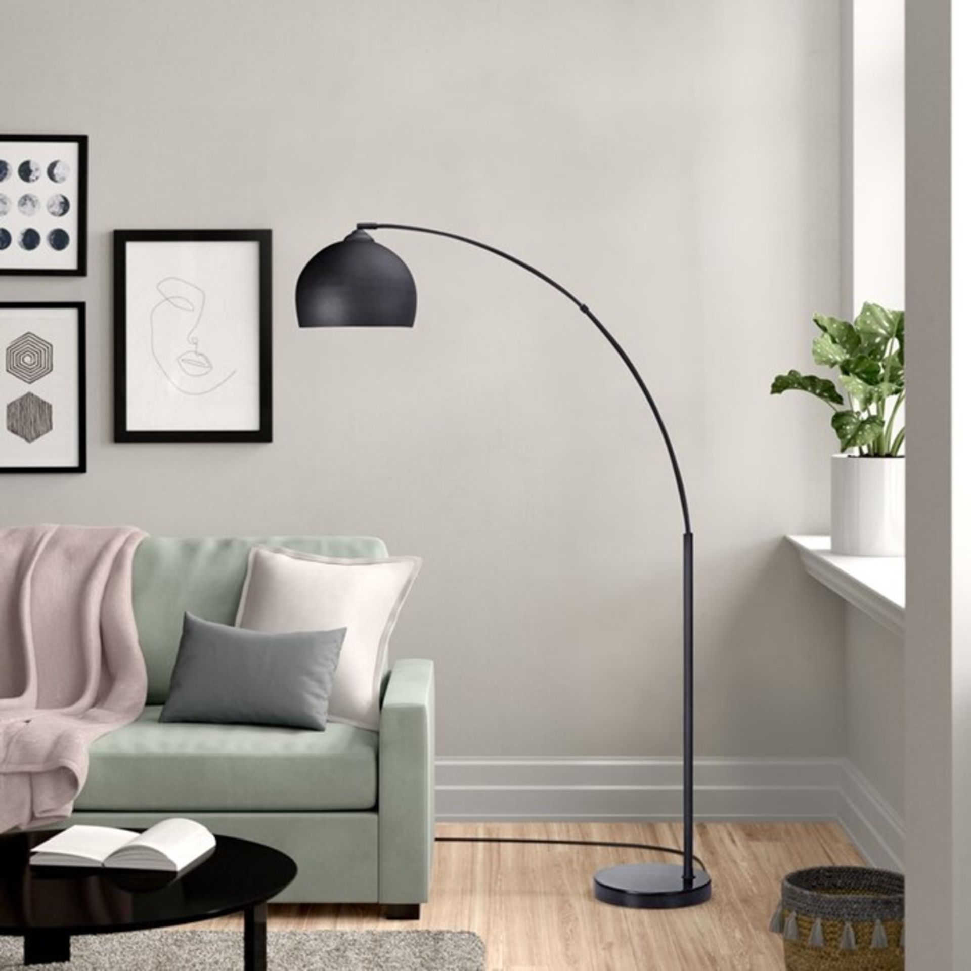 Versanora, Arquer 174cm Arched Floor Lamp (CHROME) - RRP £105.99 (VSNR1012 - 12219/4) 2D