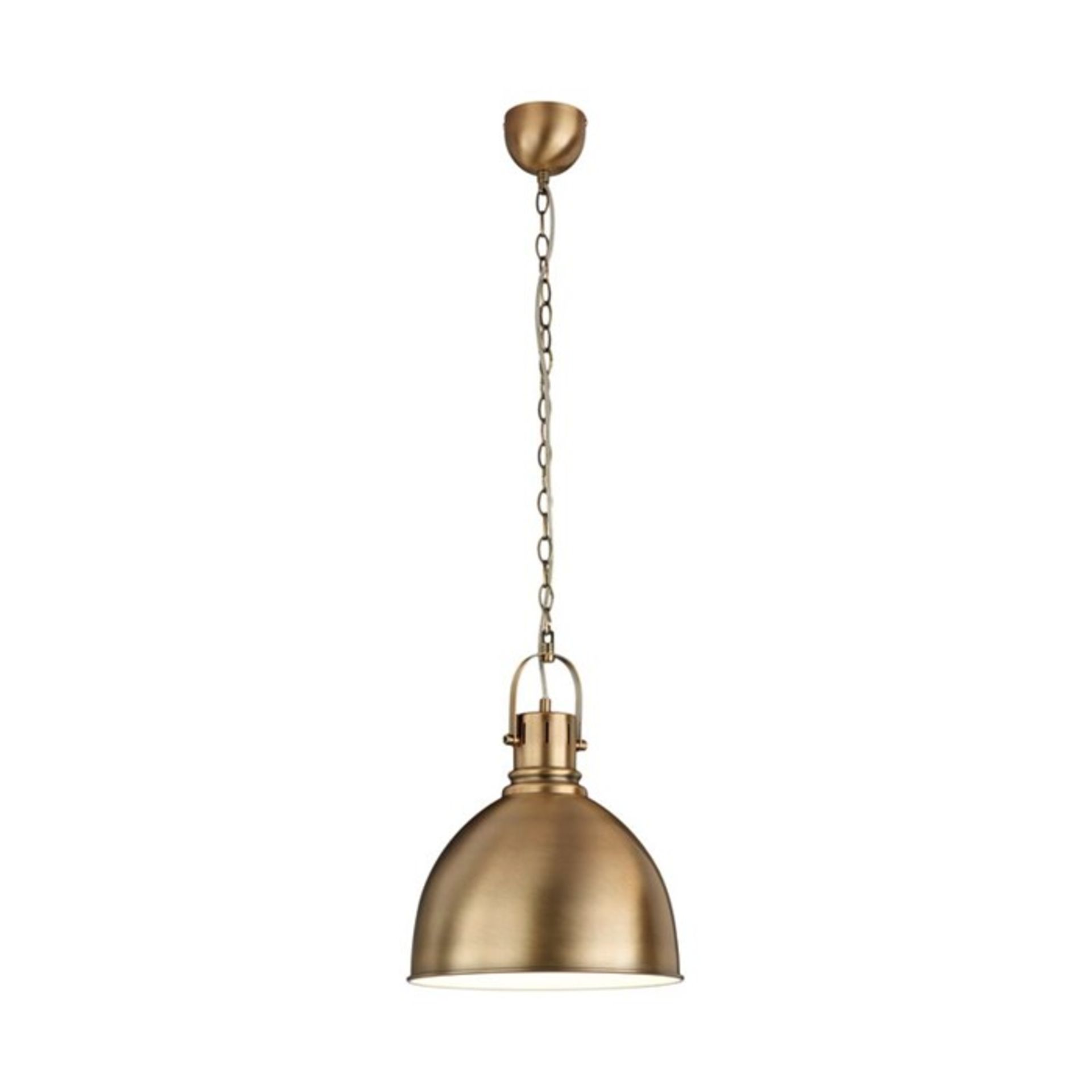 Williston Forge, Harrington 1-Light Dome Pendant (ANTIQUE BRASS) - RRP £127.99 (TRO3270 - 16693/