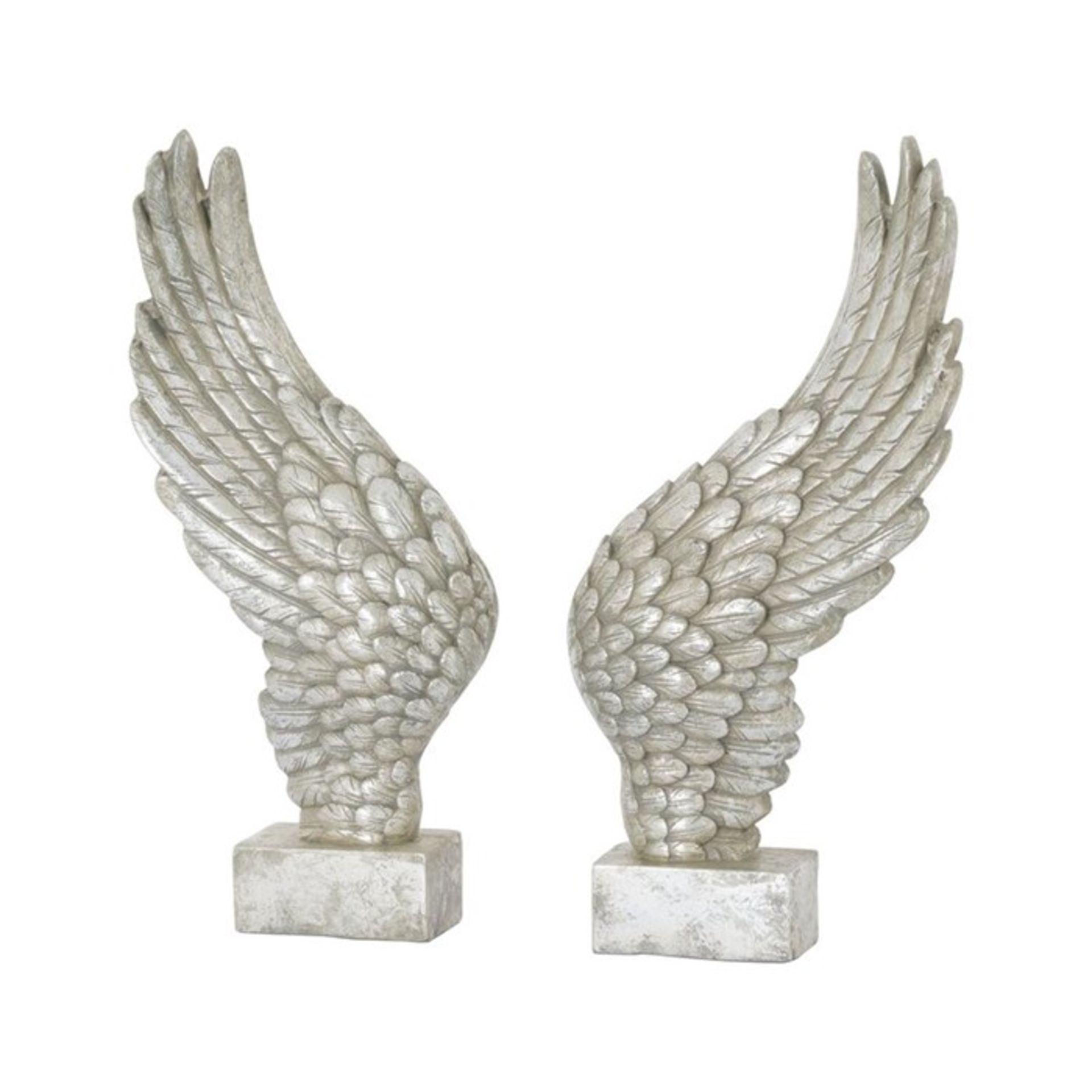 Rosdorf Park, Brittney Angel Wings Figurine (antique silver) - RRP £51.99 (WLDK3854 - 16101/52) 1D