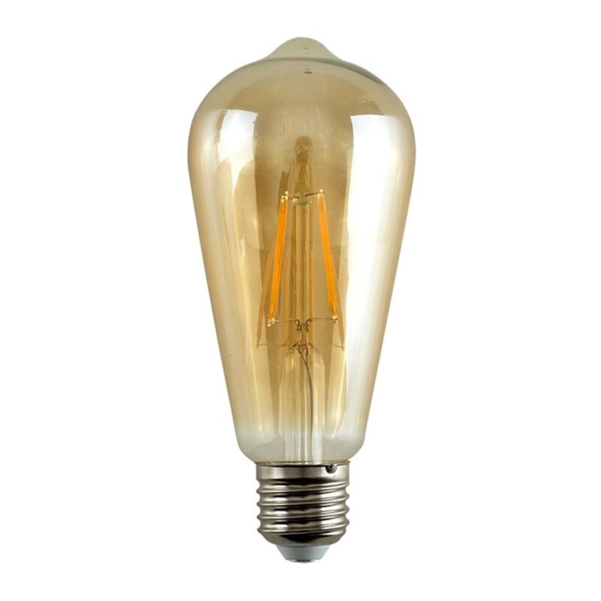 MiniSun,4W Amber E27 Vintage Filament Light Bulb (SET OF 3) - RRP £21.99 (MSUN2770 - 9473/60) 6D