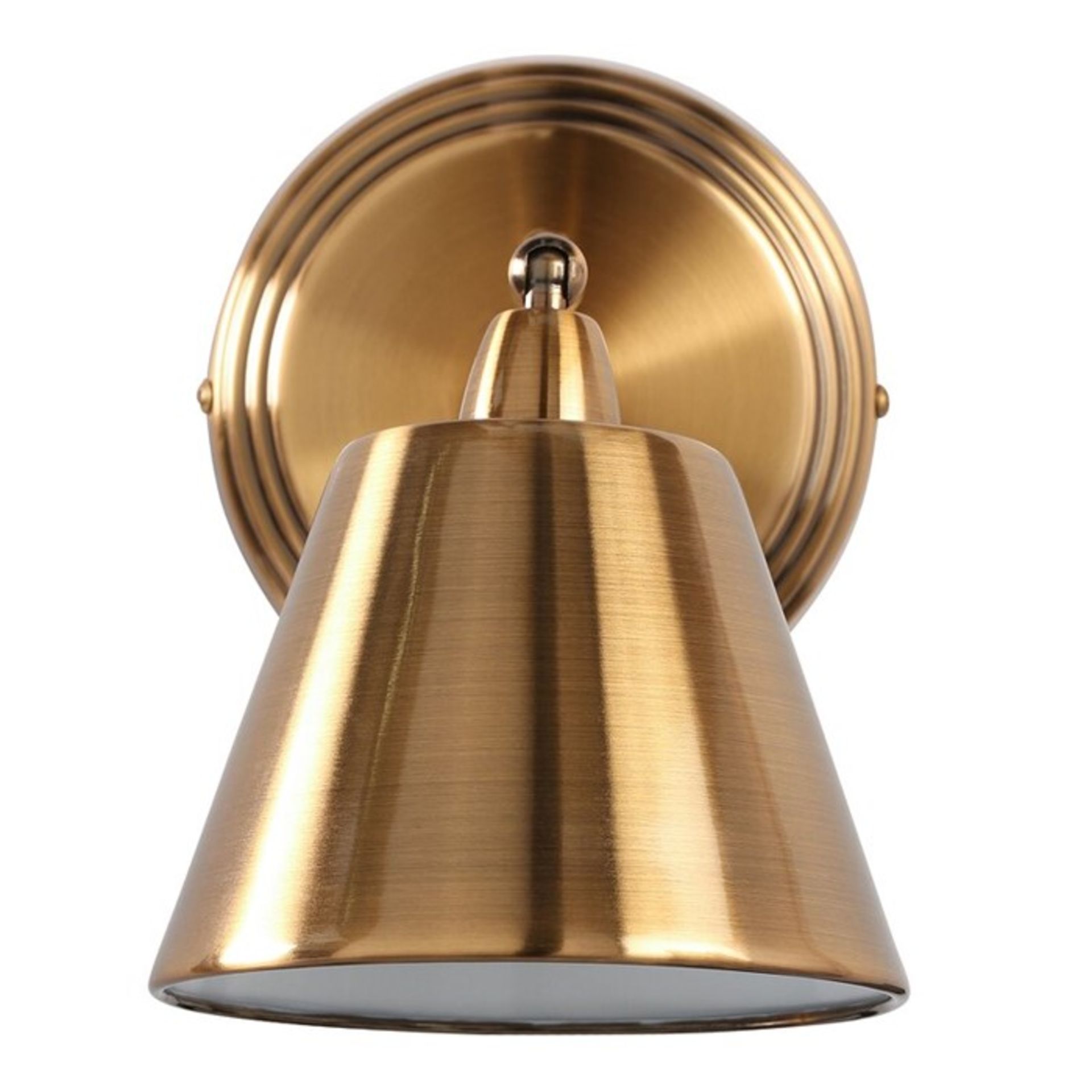 Dar Lighting,Kempton 1-Light Wall Spotlight (BRASS) - RRP £41.99 (DLI8060 - 9473/13) 6F