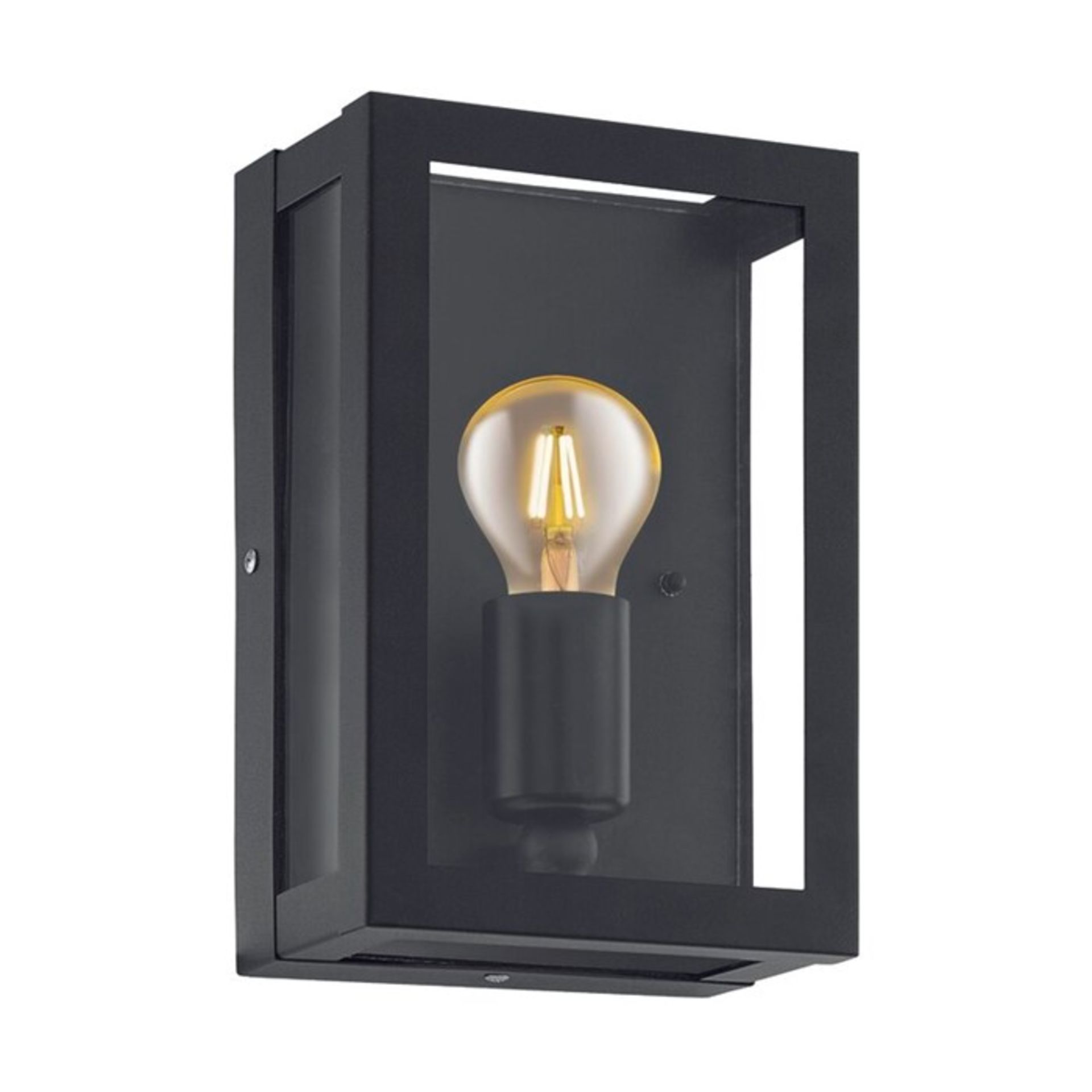 Eglo, Alamonte 1 Light Outdoor Wall Lantern (BLACK) - RRP £25.99 (EGF5431 - 11108/56) 5C