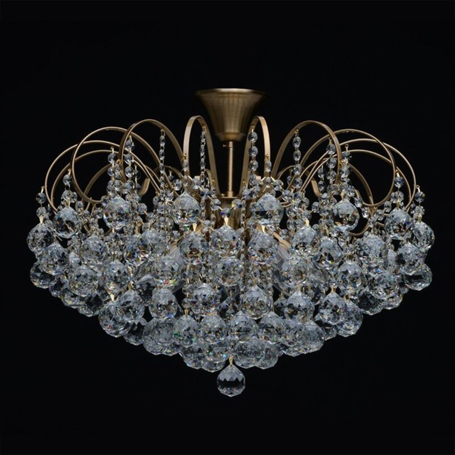 Home Loft Concept, Crystal 8-Light Semi Flush Mount - RRP £207.99 (HBAS2684 - 11108/72) 4F