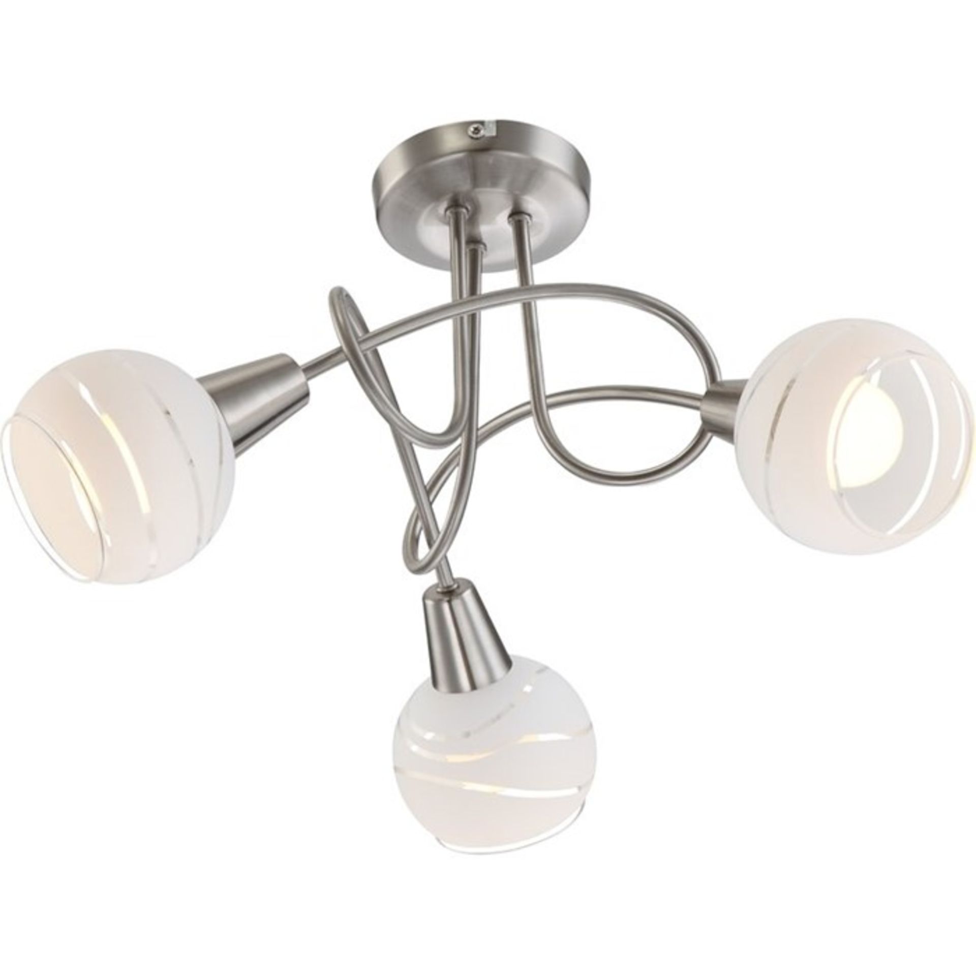 Globo Lighting, Elliot 3-Light LED Semi Flush Mount - RRP £53.99 (QGL5823 - 11108/64) 5C