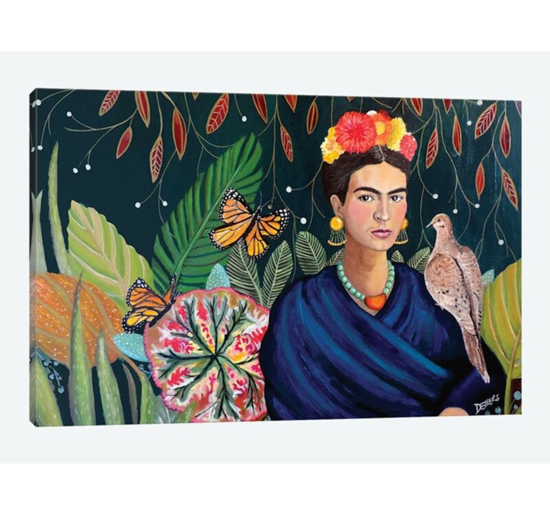 East Urban Home, Frida' by Silvie Demers Graphic Art Print on Wrapped Canvas (40CMX66CM) - RRP £67.
