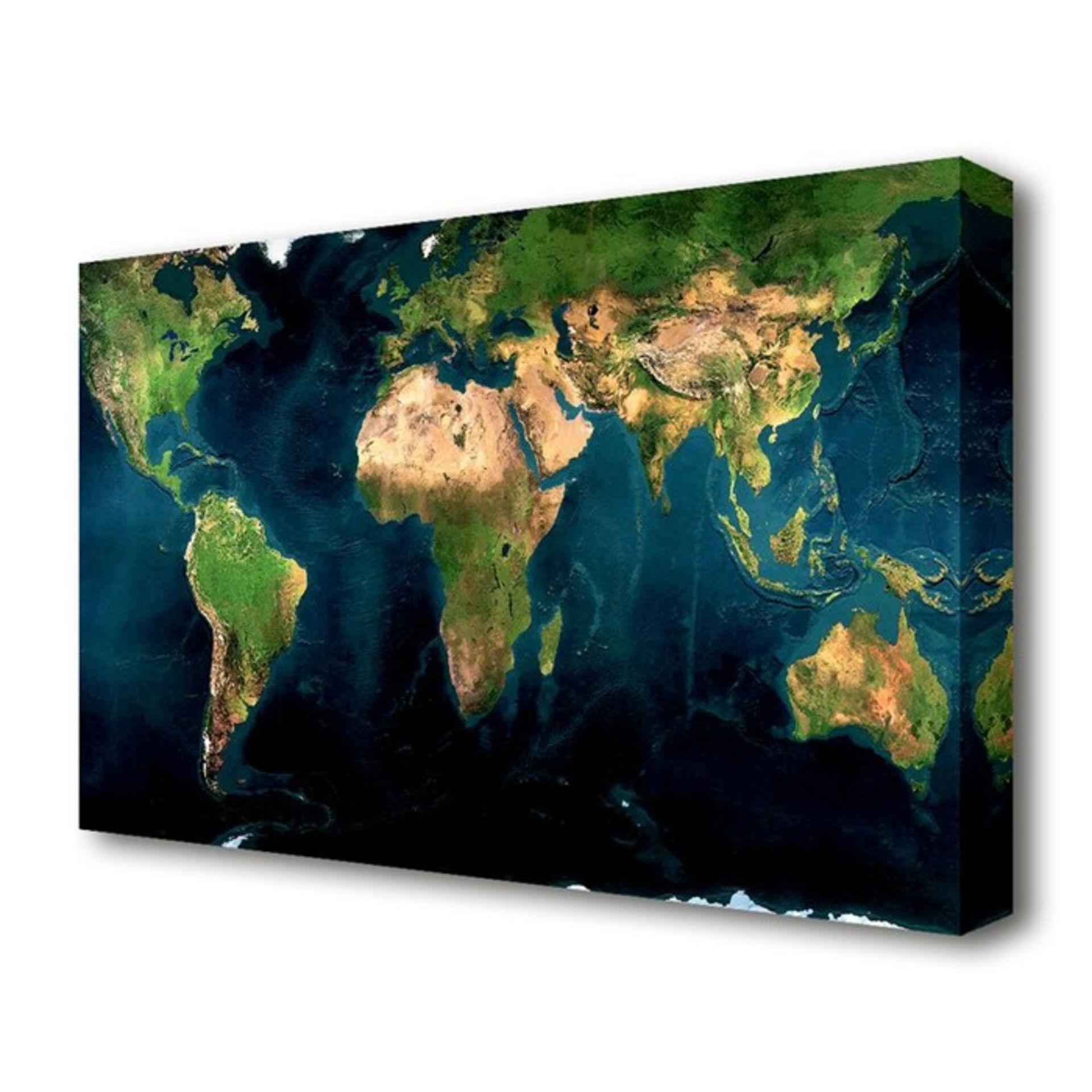 East Urban Home, 'Great Map of the World' Graphic Art Print on Canvas - RRP £93.99 (BGSX7262 -