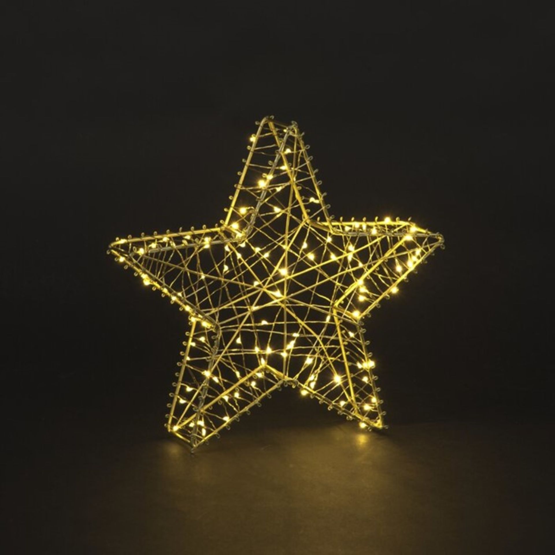 The Seasonal Aisle, 120 Star Rope Light (SILVER) - RRP £19.99 (HAZO2734 - 17077/7) 1D