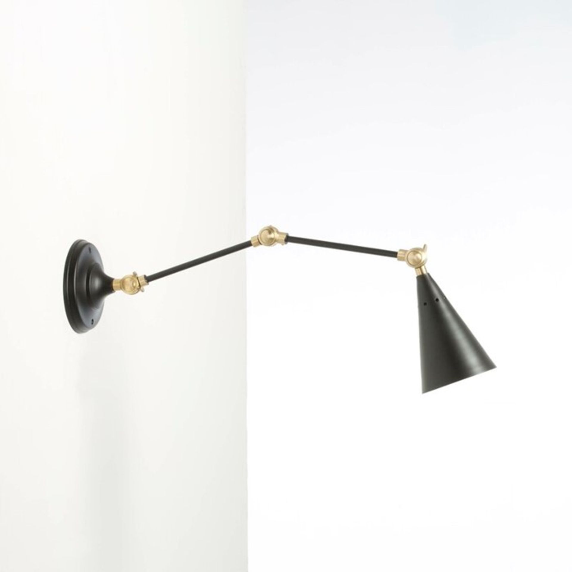 Isabelline, Wren 1-Light Swing Arm Lamp (WHITE) - RRP £193.99 (ALHS1272 - 18858/16) 7F