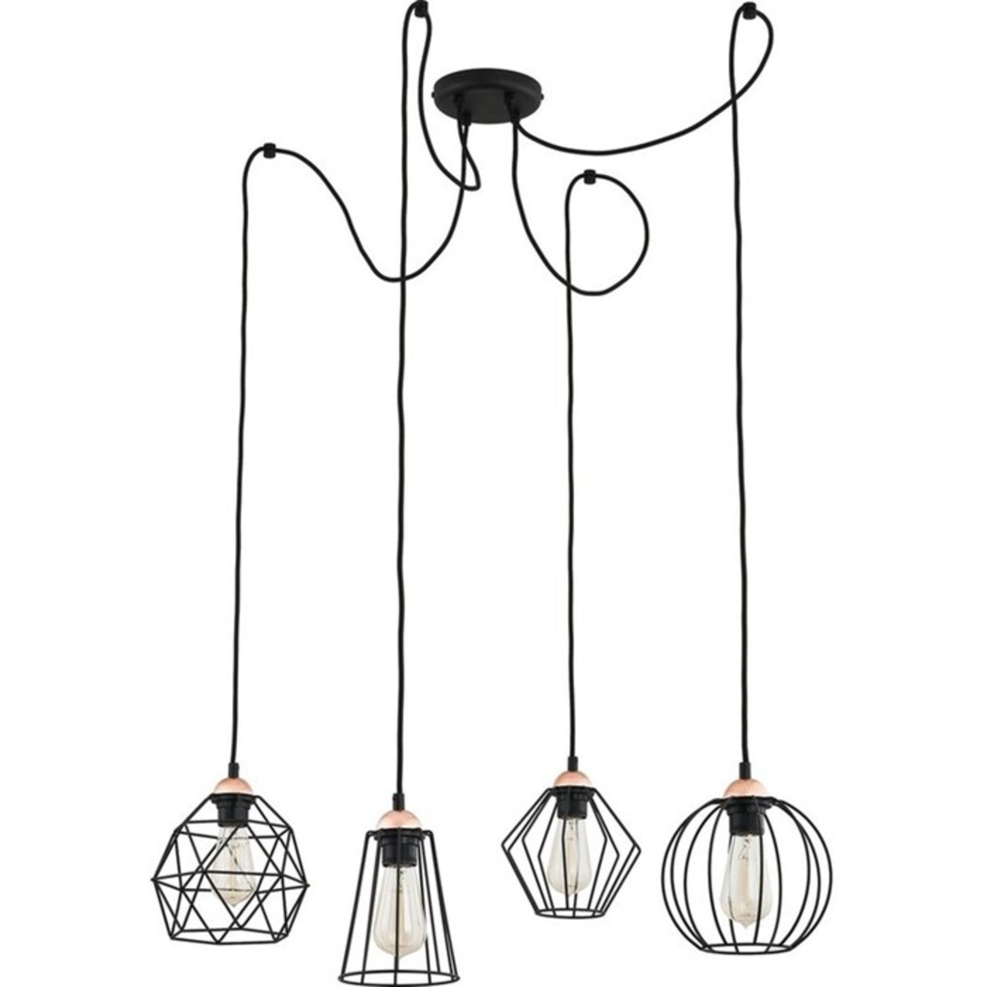 Williston Forge, Osuna 4-Light Cluster Pendant - RRP £116.99 (CHTF1229 - 18858/3) 7D