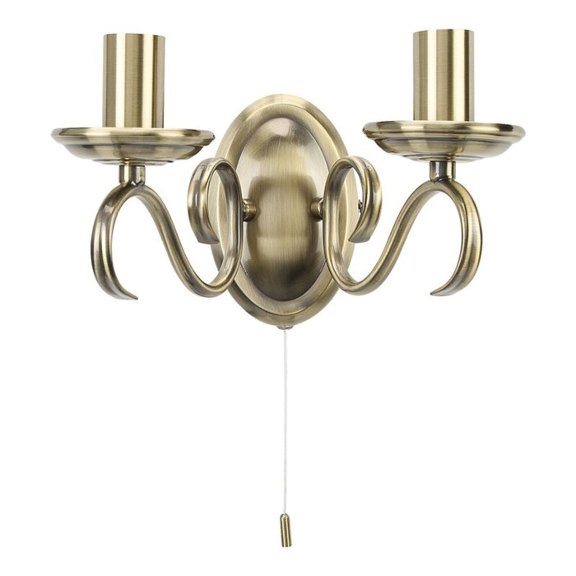 Marlow Home Co. Mona 2-Light Candle Wall Light (BRASS) ( UEL1476 - 14700/56) 7D - Image 2 of 2
