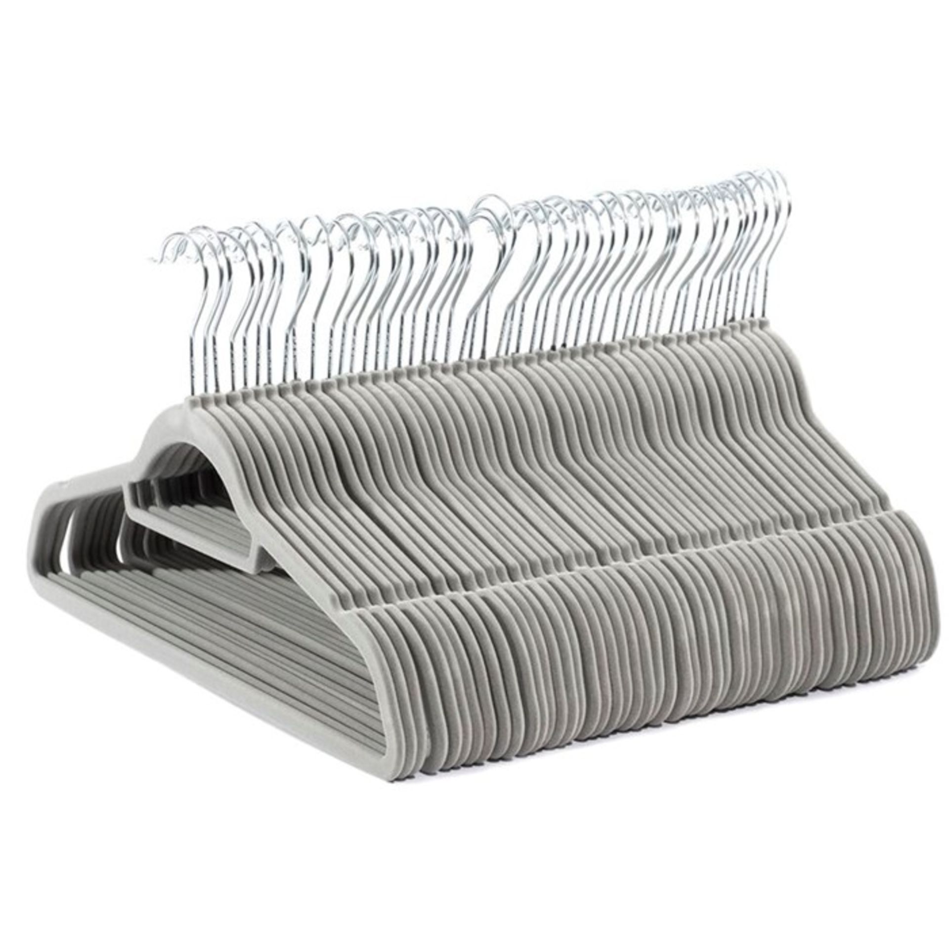 Wayfair Basics, Velvet Touch Non-Slip Set of 50 Hangers (BLACK) - RRP £17.99 (RAIZ1027 - 16852/44)