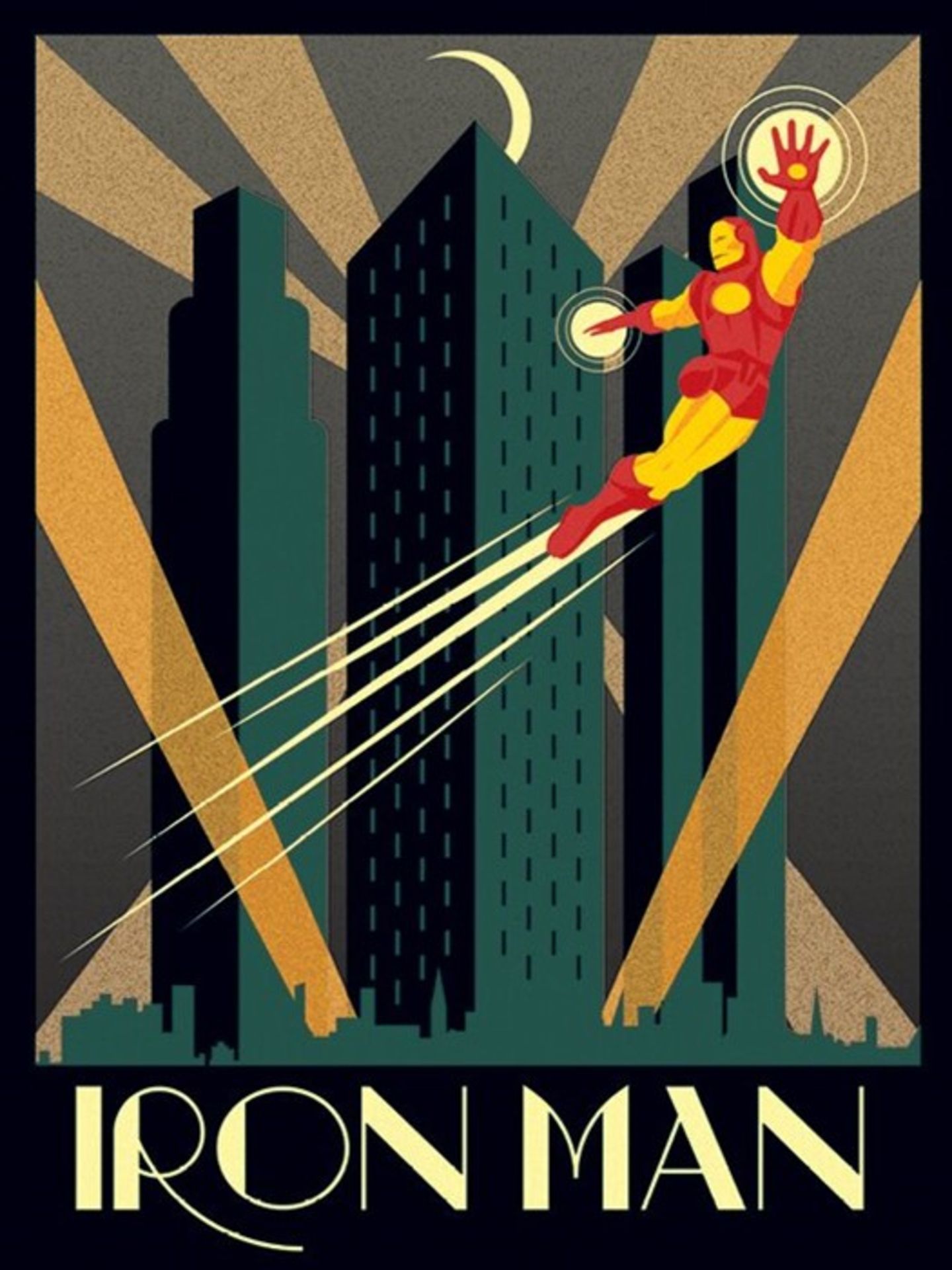 Marvel, Marvel Deco Iron Man Vintage Advertisement (ROLLED UP PAPER) - RRP £19.99 (U001191113 -