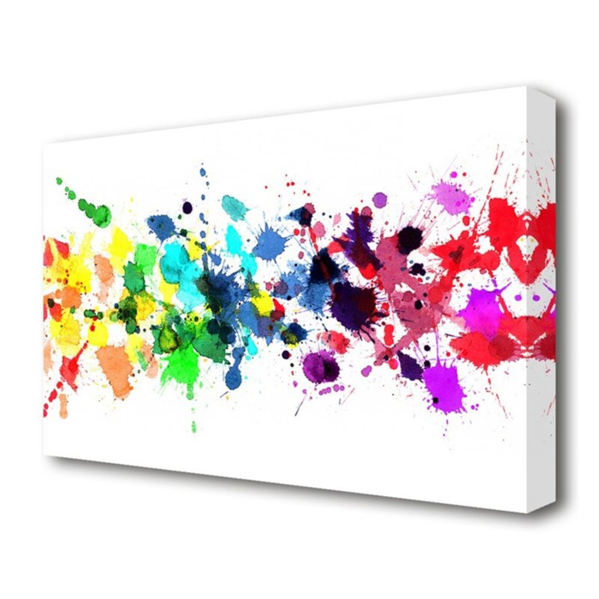 East Urban Home, 'Colour Raindrops' Painting Print on Canvas - RRP £43.99 (BGSY5906 - 18240/11) 1G