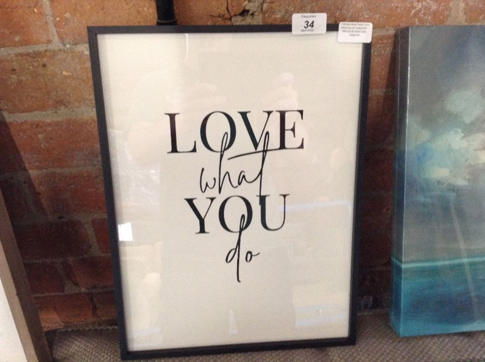 East Urban Home,'Love What You Do' Textual Art - RRP £58.99 (RDBV1296 -14960/16)