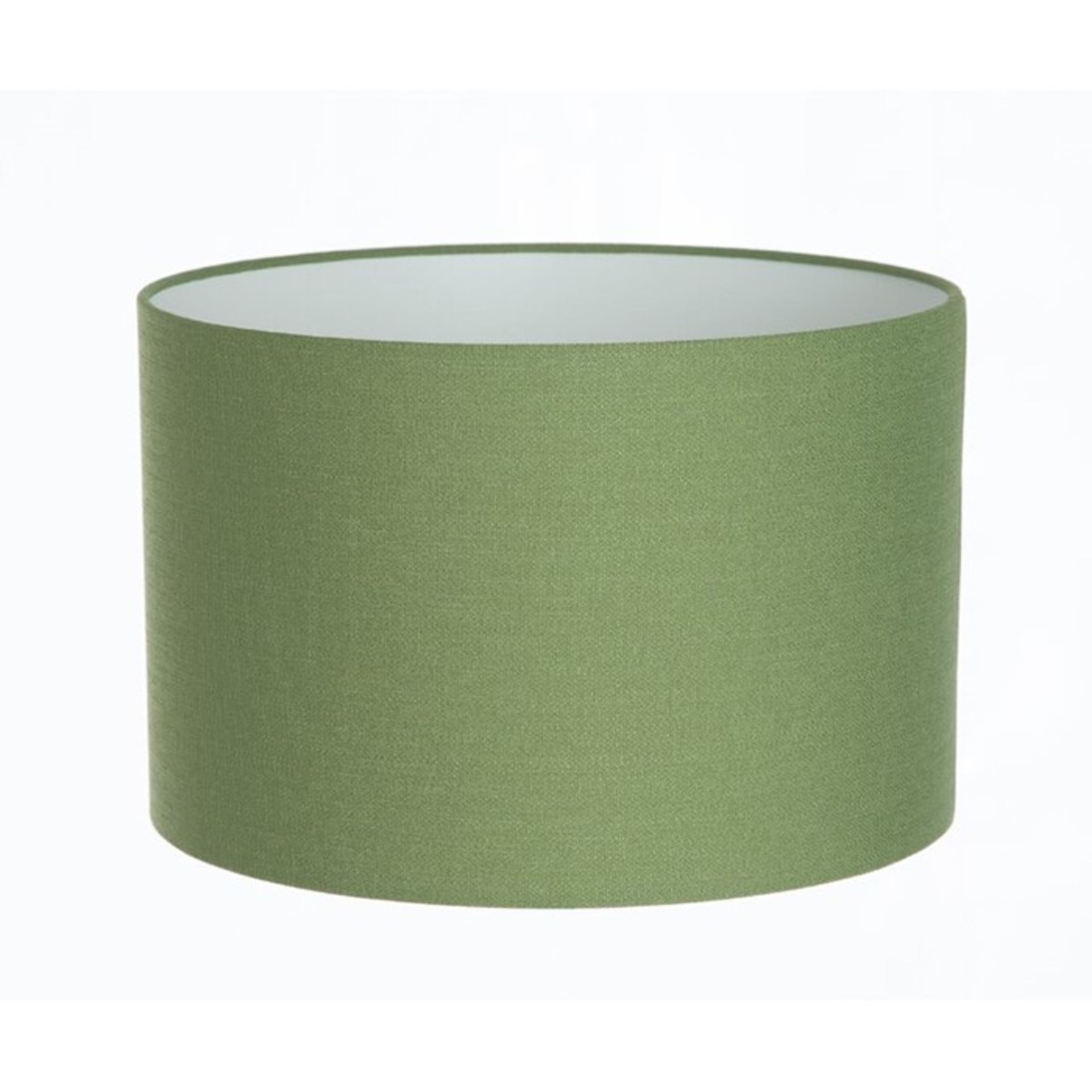 Linen Drum Lamp Shade (GREEN)(30CM) - RRP £30 (GSDS1192 - v1/3) 1B