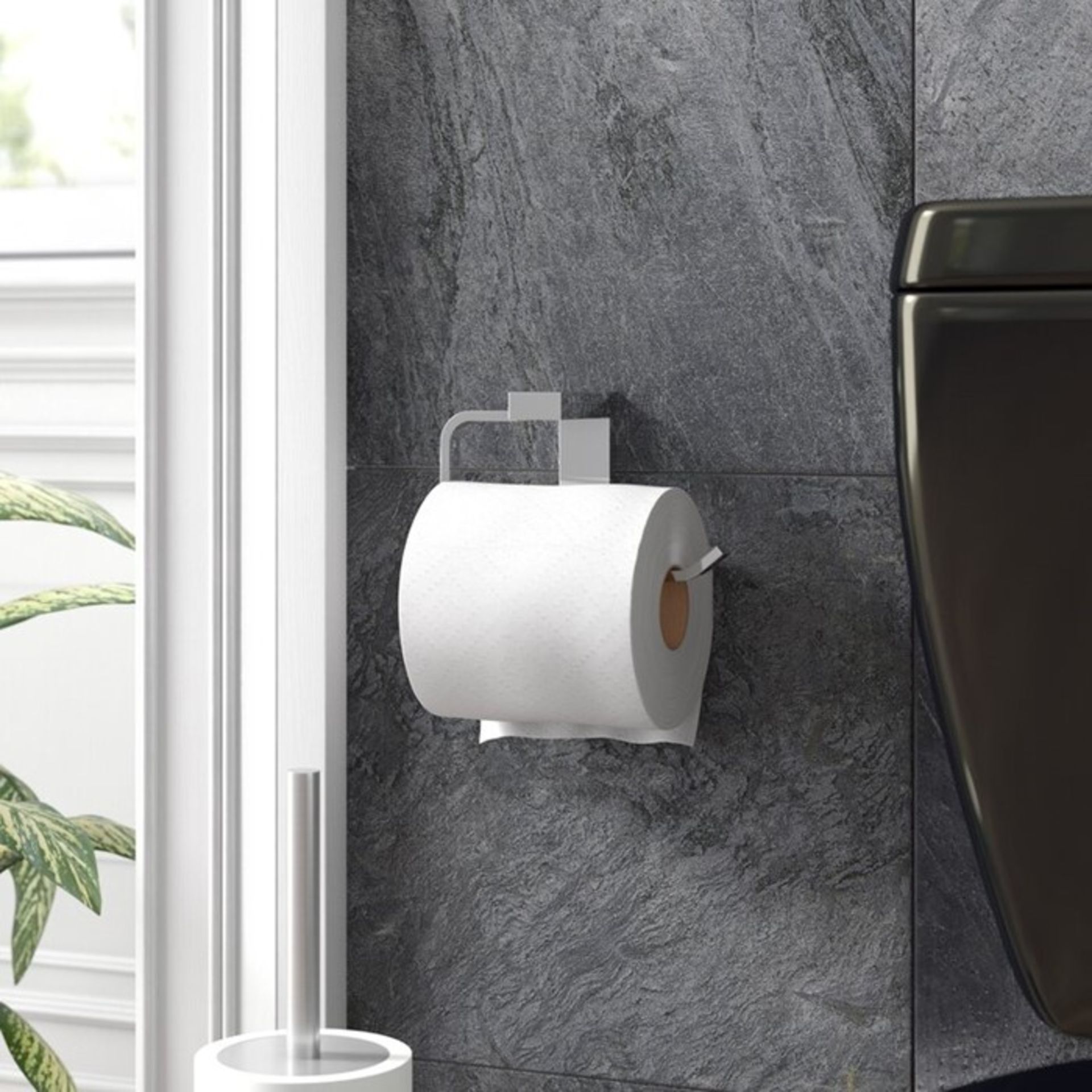 Lovisa Wall Mounted Toilet Roll Holder - RRP £18.99 (HMET7929 - V2/15) 2A