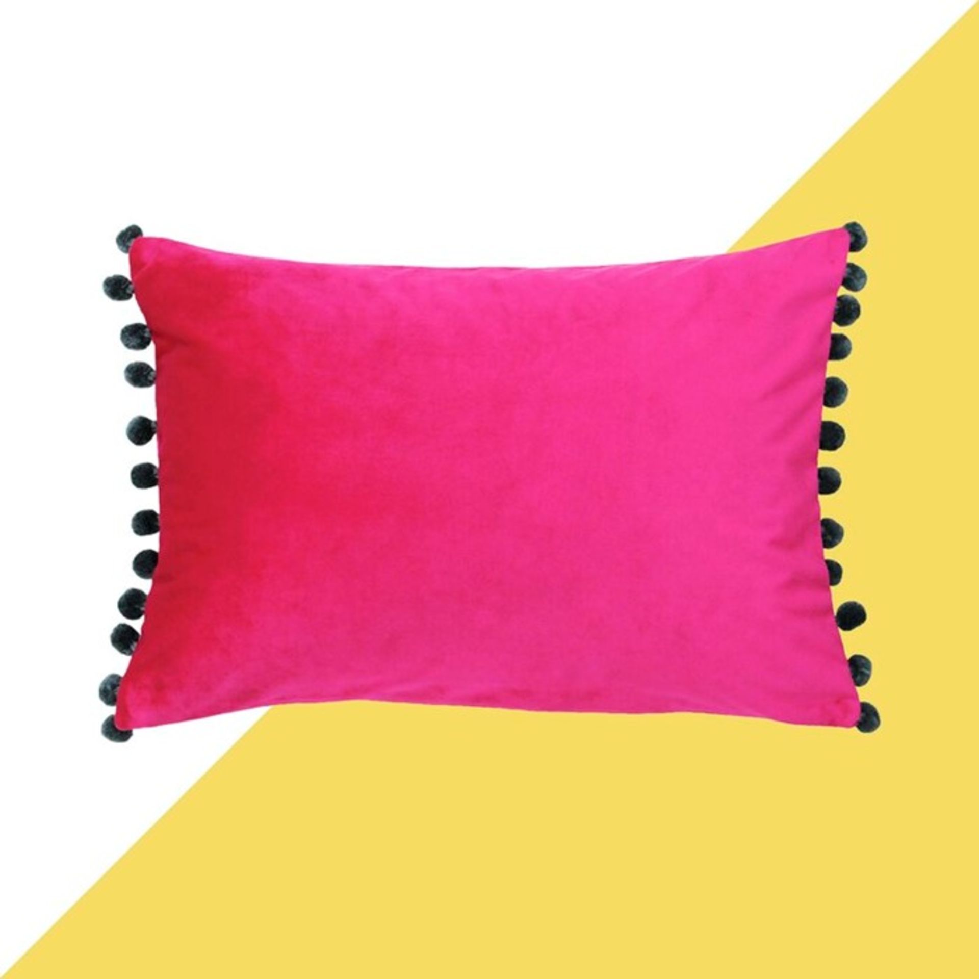 Cardoza Cushion Cover (MAGENTA/GREY) - RRP £14.99 (HEMA4137 - v1/19) 1B