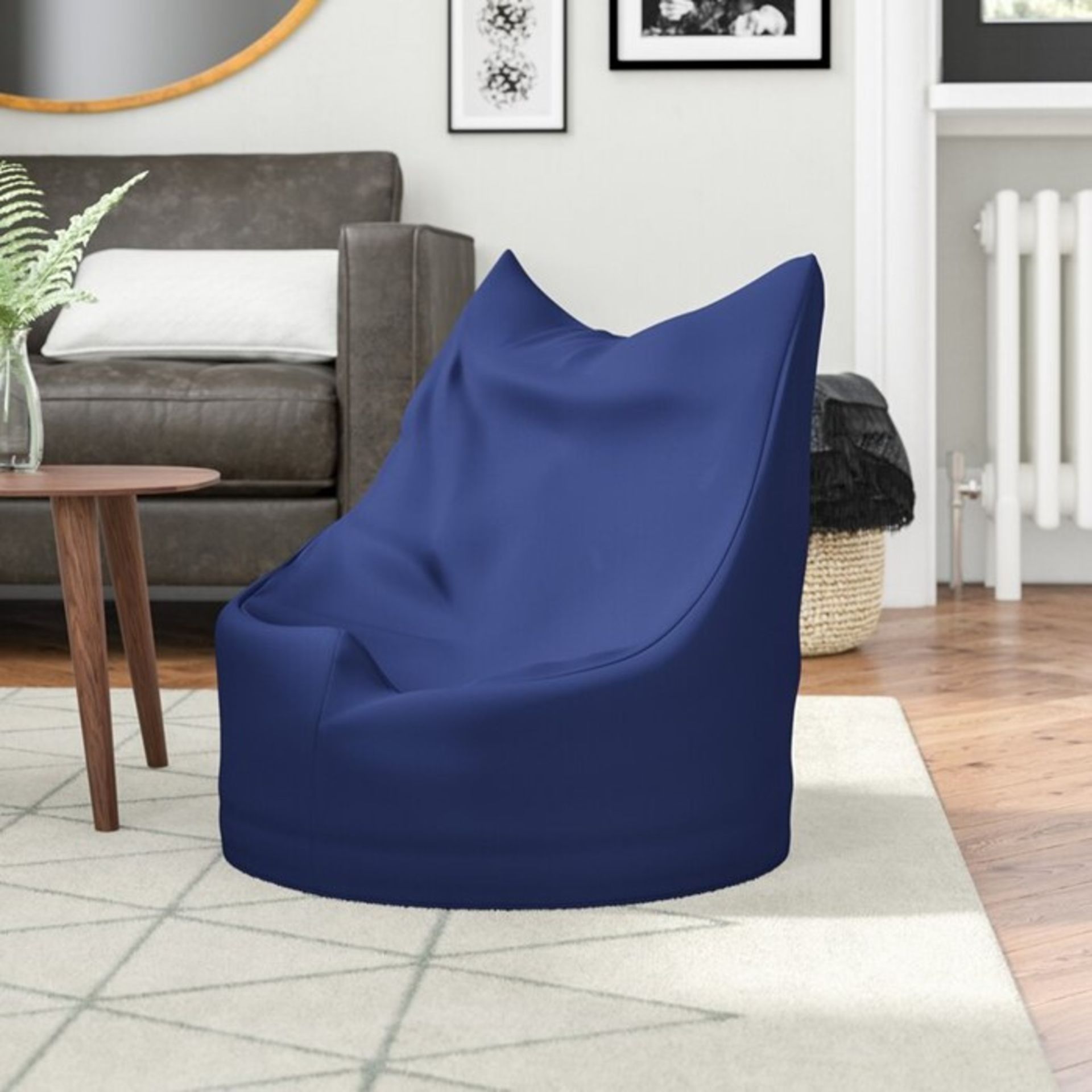 Kicky bean bag chair (grey) - RRP £52.99 (HBN1068 - v1/30) 1C