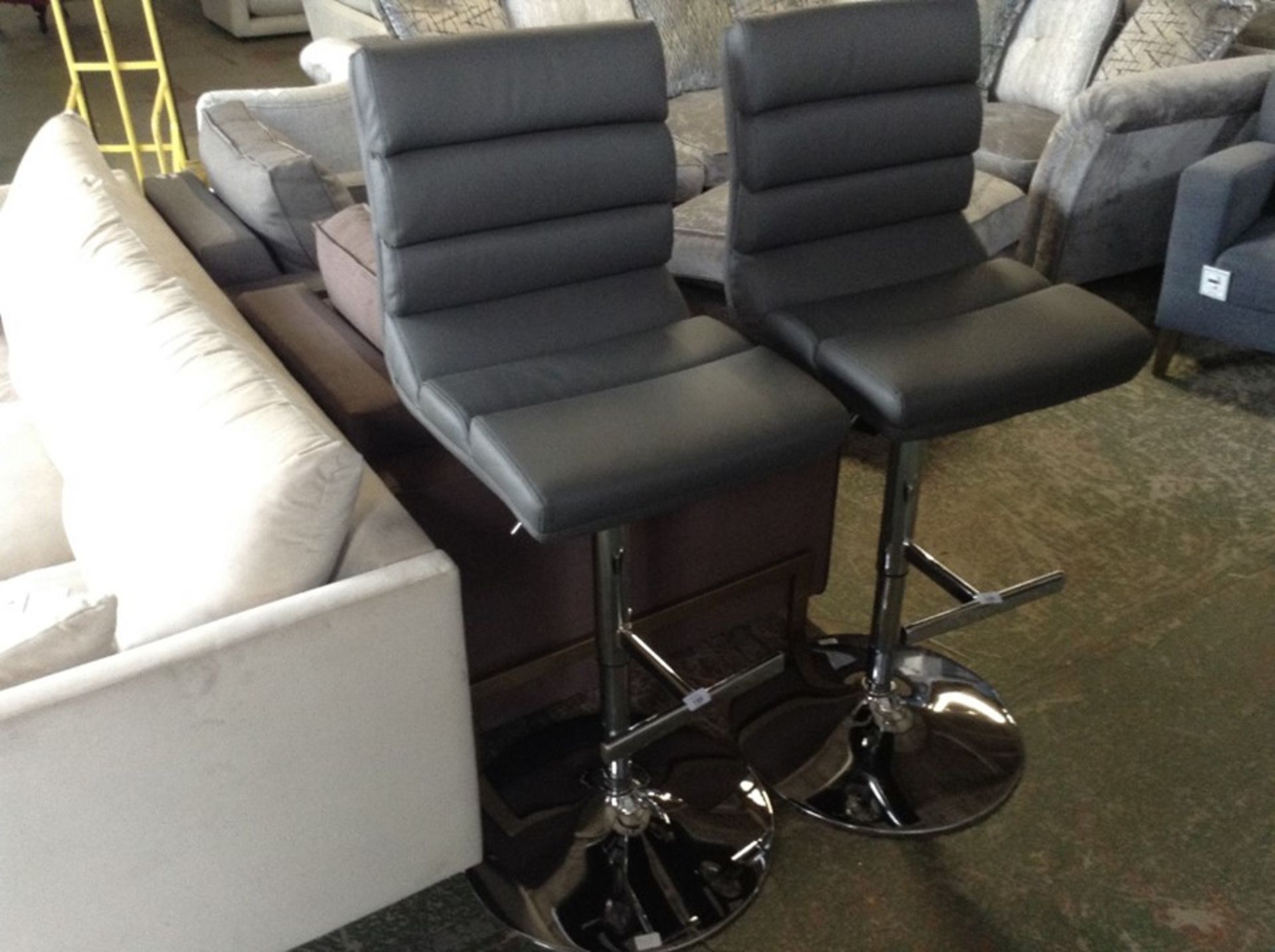 GREY ADJUSTABLE BAR STOOL