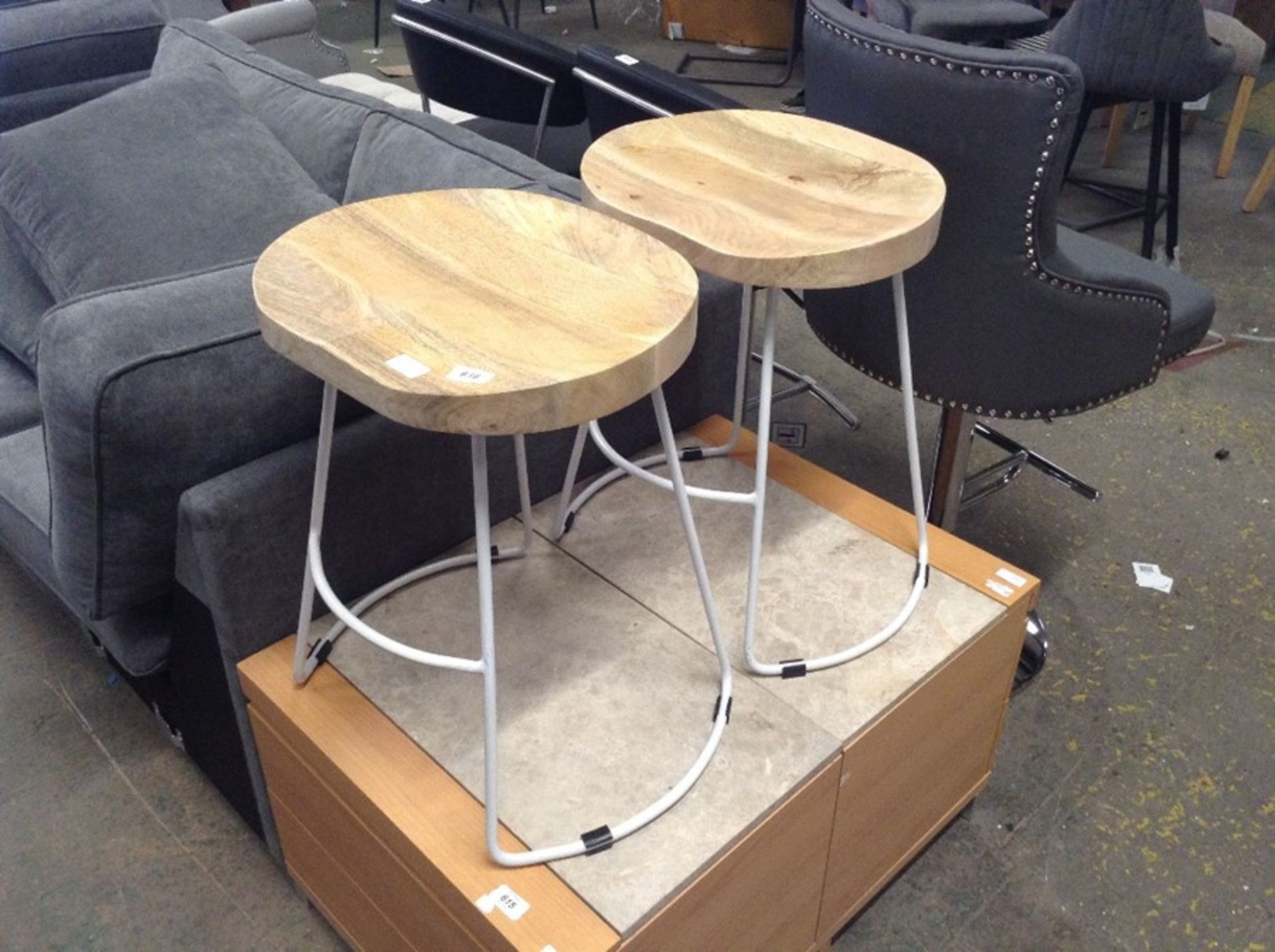 Hykkon,Margaret 55cm Bar Stool X2- RRP £82.99 (MBZ