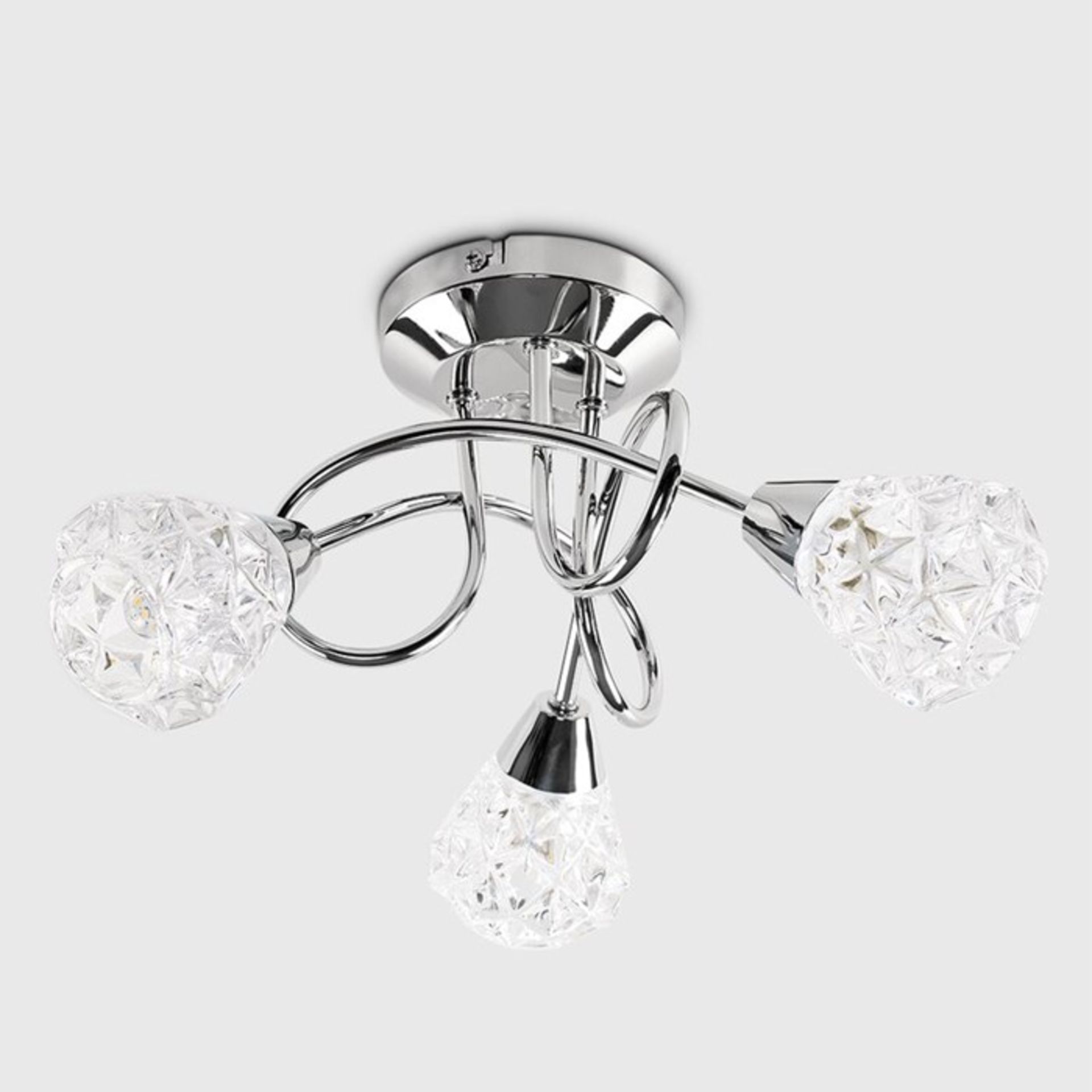 Rosdorf Park, Goodson 3-Light Semi Flush Mount - RRP £32.99 (MSUN3874 - 18754/3) 6A