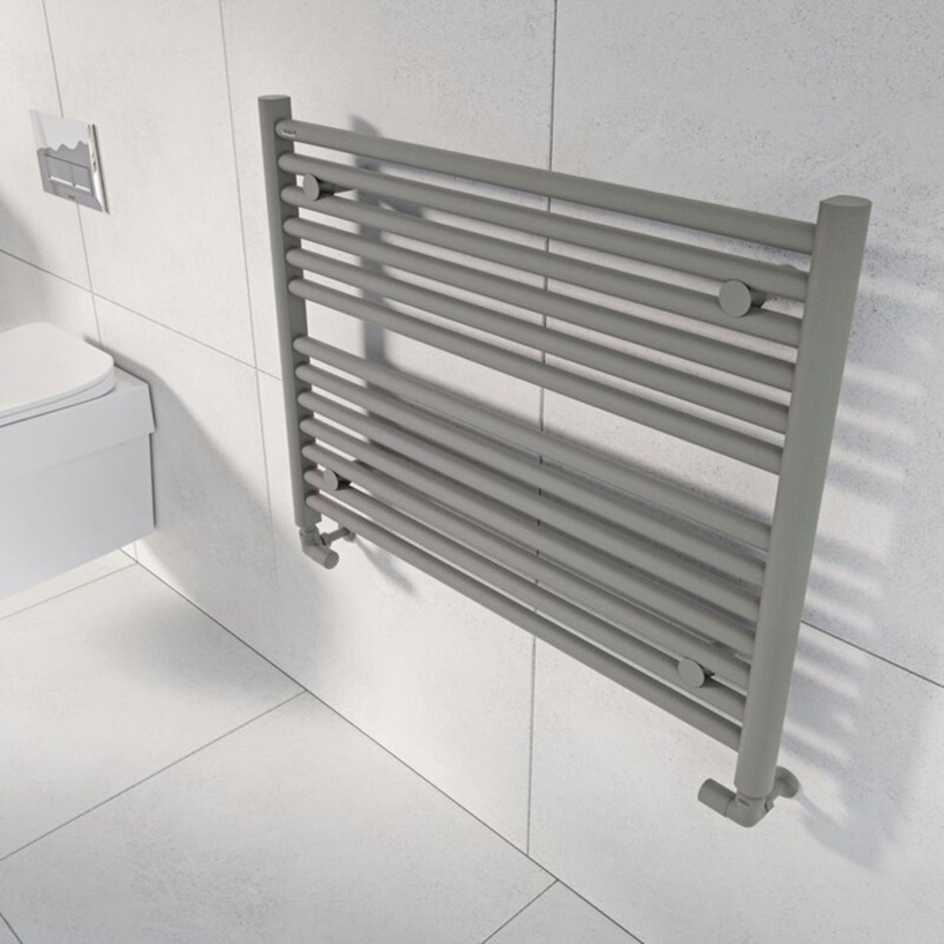 Belfry Heating, Hugo 2 Wall-Mounted Water-Fed Heated Towel Rail (CHROME)(600X800CM) - RRP £196.99 (