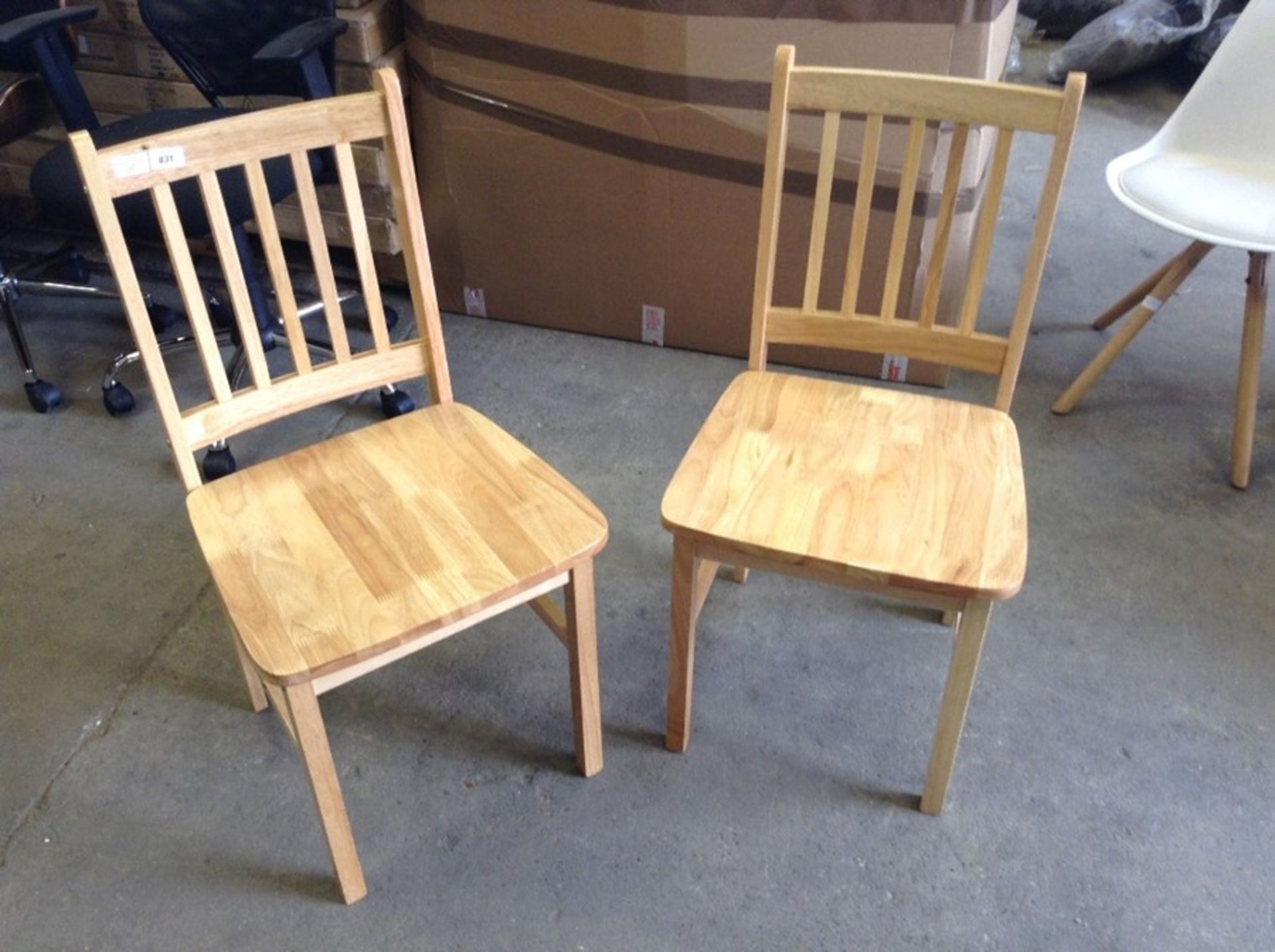 August Grove,Eau Claire Solid Wood Dining Chair (Set of 2)RRP -£265.98(AUGU1438 -19257/4)