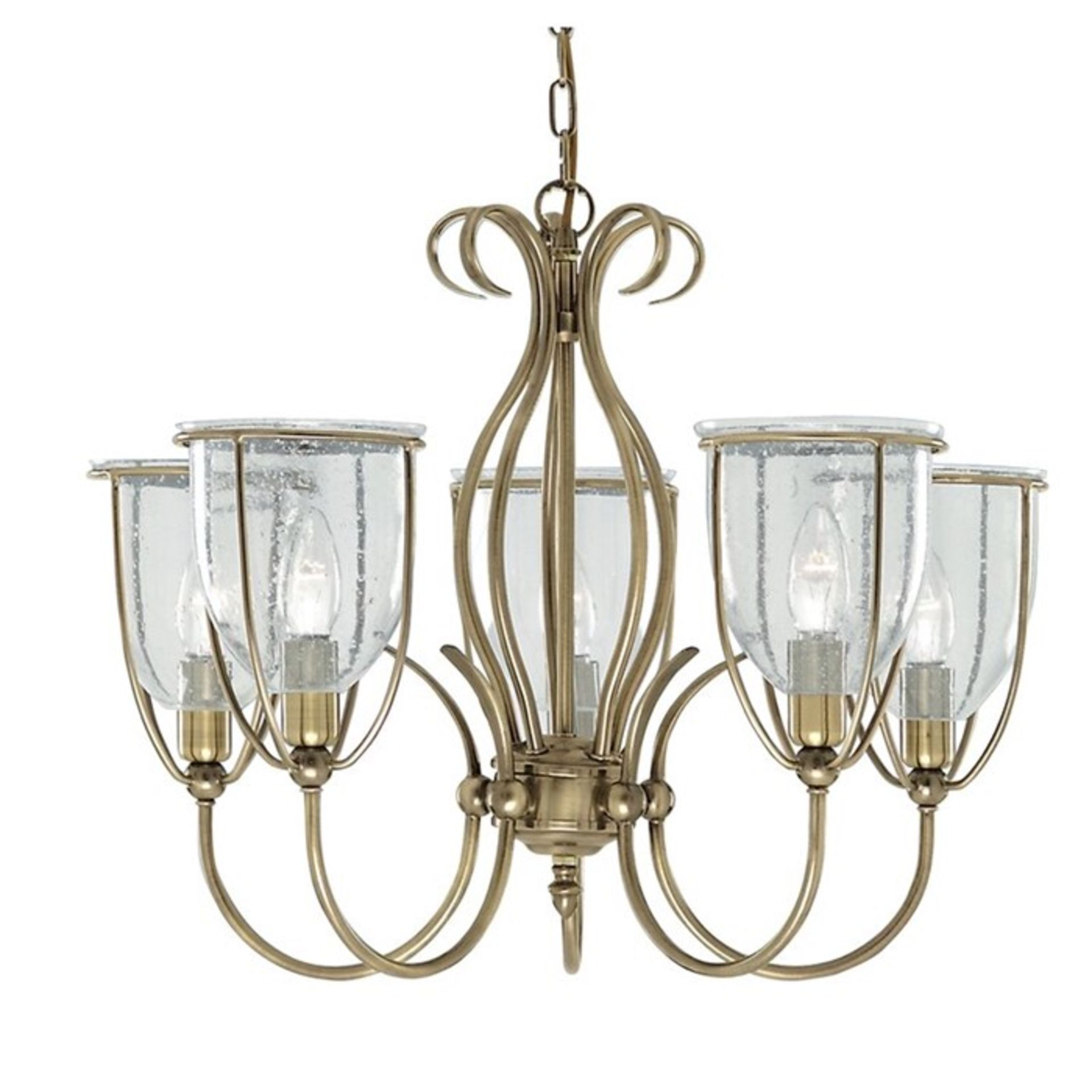 House Additions, Silhouette 5-Light Shaded Chandelier - RRP £91.49 (FOUS6656 - 14892/4) 7G