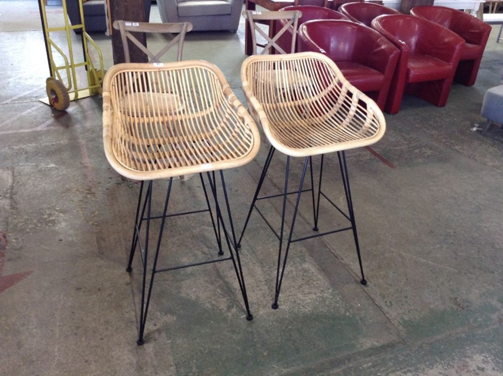 BAR STOOLS X 2 (CCOP2709 9/10)