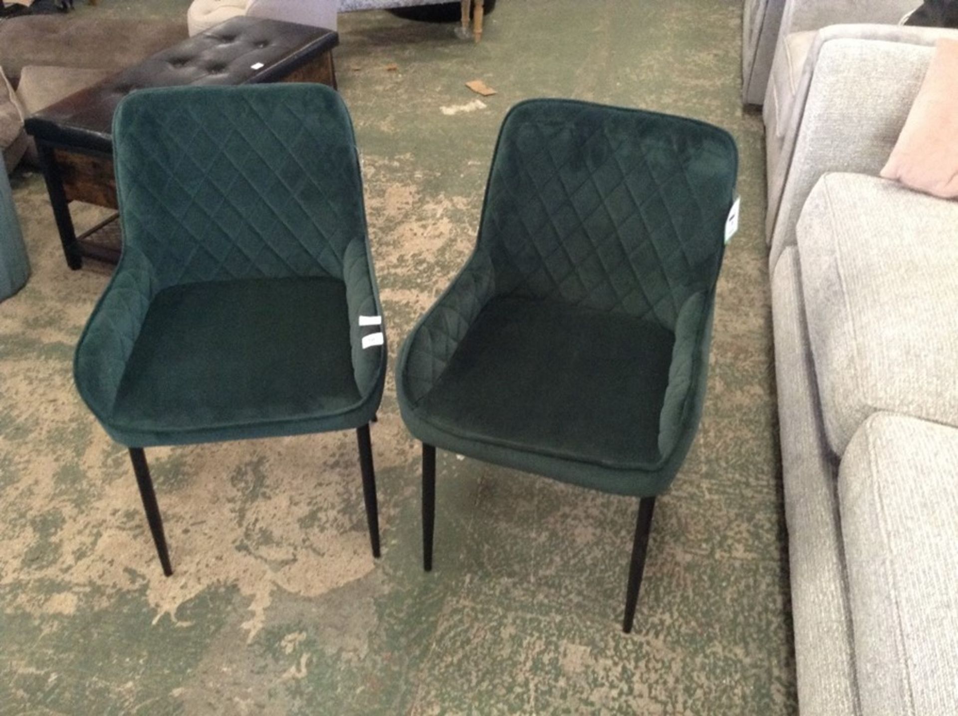 2 GREEN CHAIRS (LKLD1153 9/26)