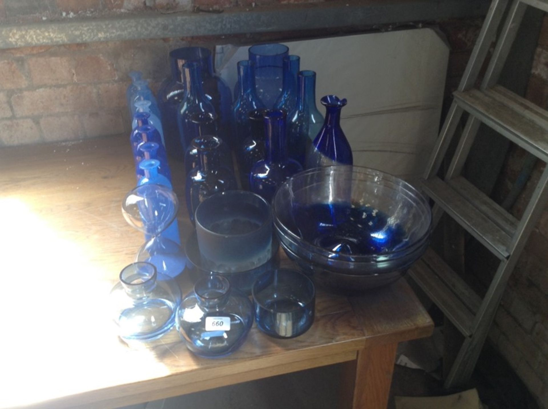 BUNDLE BLUE GLASS WARE