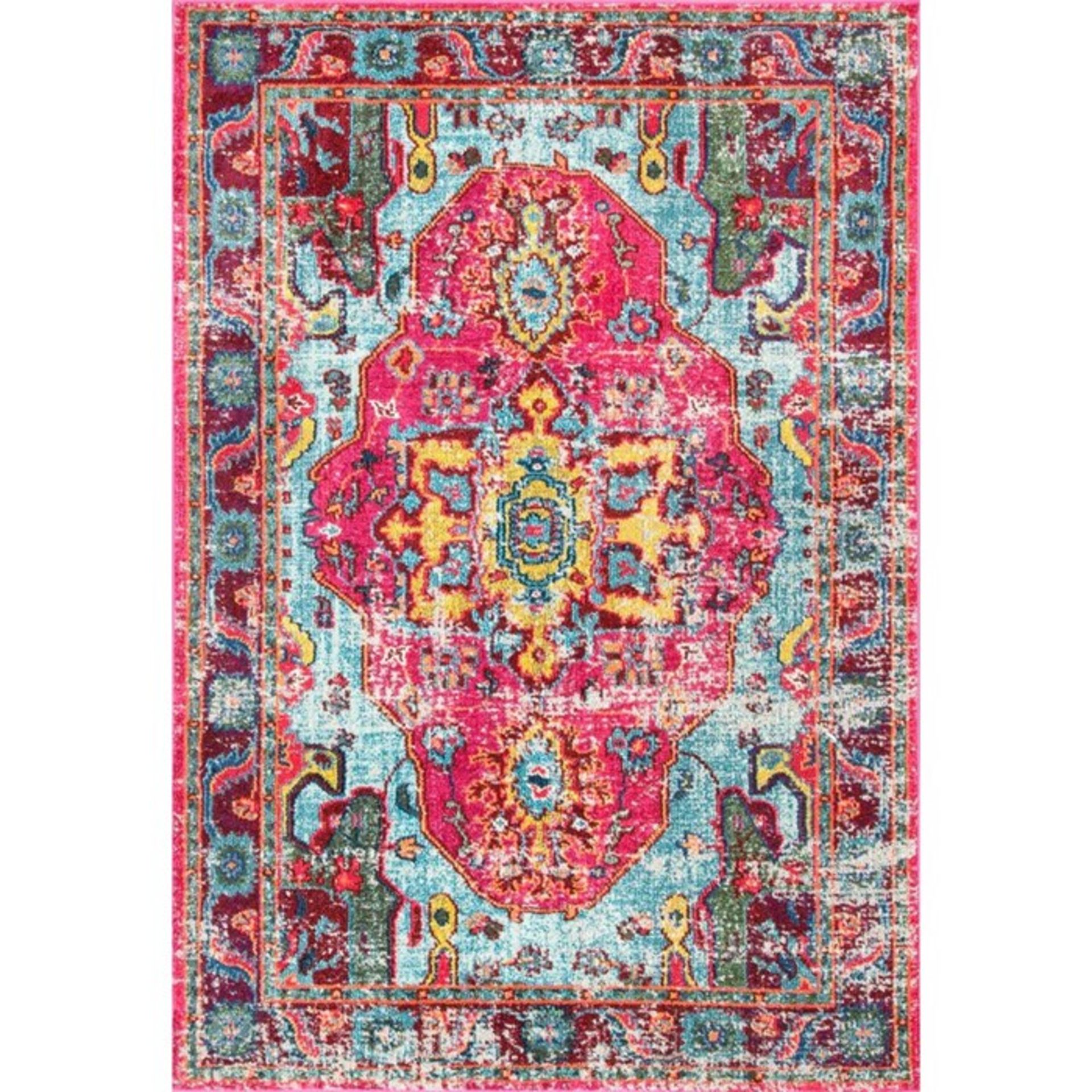 Latitude Vive,Loughlam Pink Area Rug ,RRP - £33.99 (BUNR1130 - 17454/43)