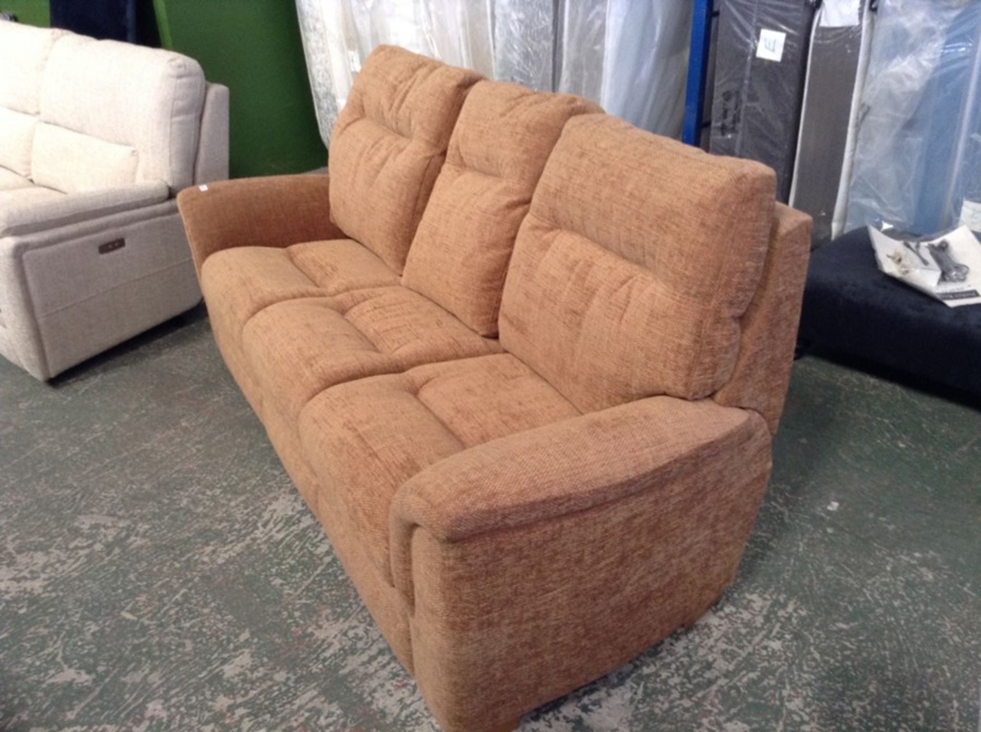 GOLDEN PATTERN HIGH BACK 3 SEATER SOFA (803683)