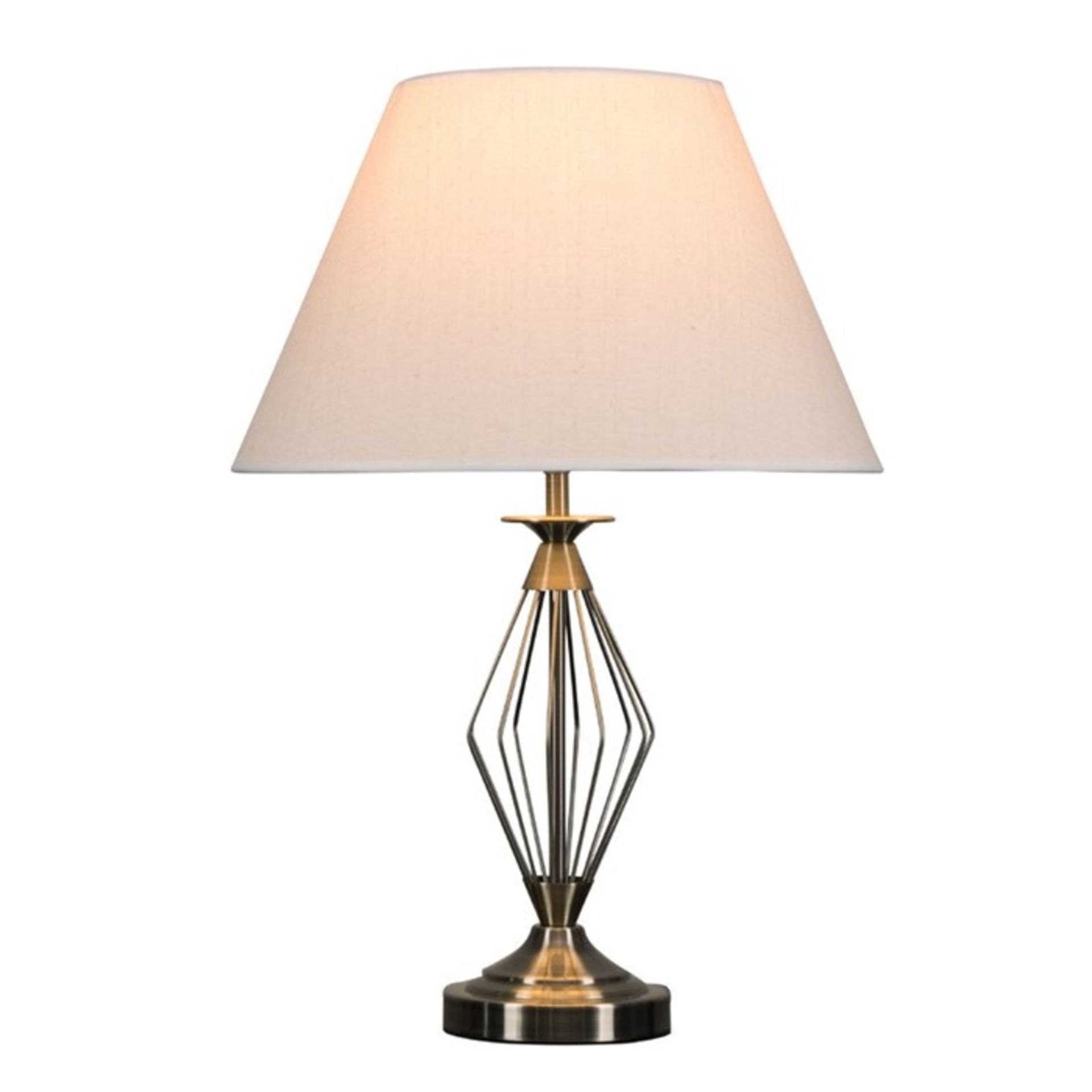 Marlow Home Co., Sherburne 53cm Table Lamp (SILVER) x2 - RRP £23.49 (MEXP1120 - 18679/35 - 18679/36)