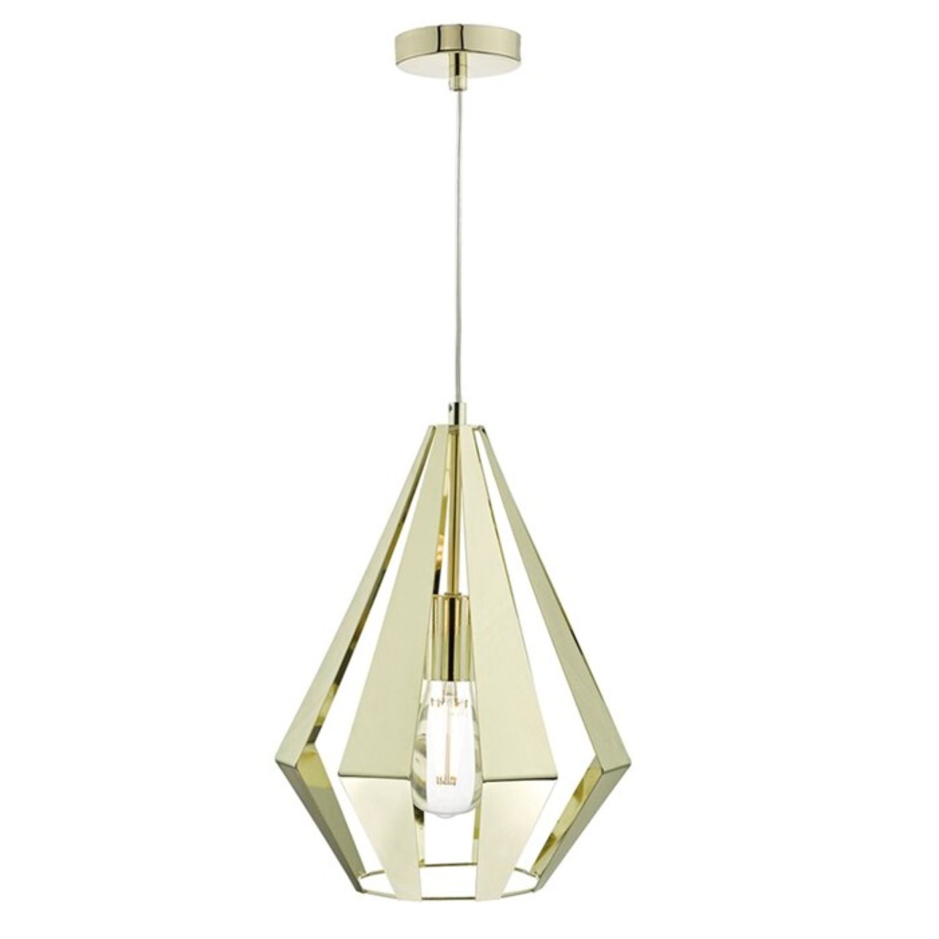 Fairmont Park, Hedstrom 1-Light Geometric Pendant - RRP £27.99 (DLI8127 - 19828/24) 2D