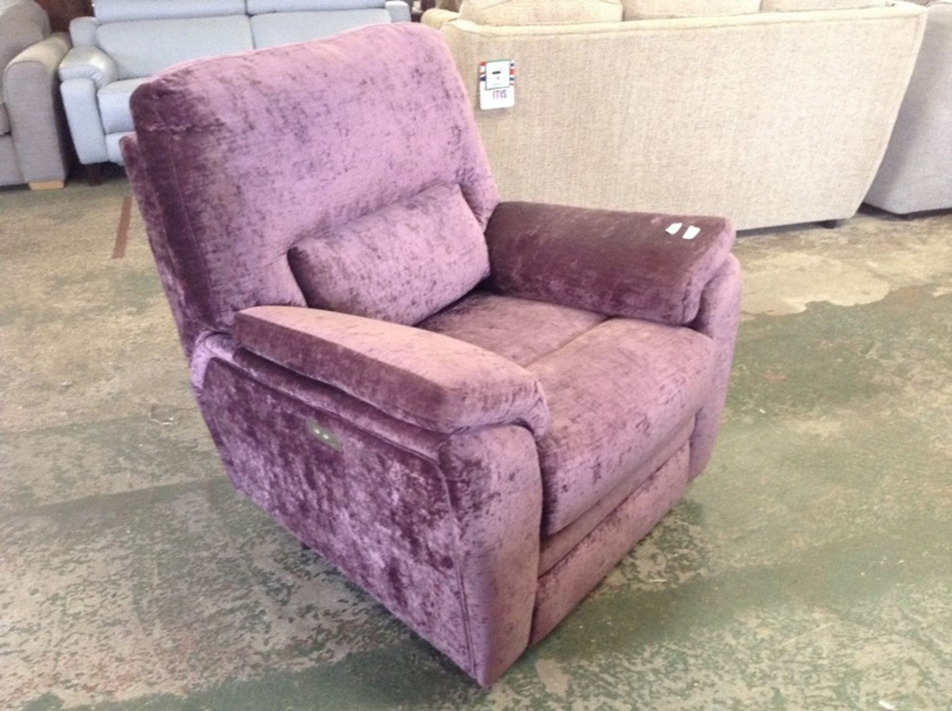 PURPLE ELECTRIC FABRIC CHAIR (TROO1967-WOO719150)